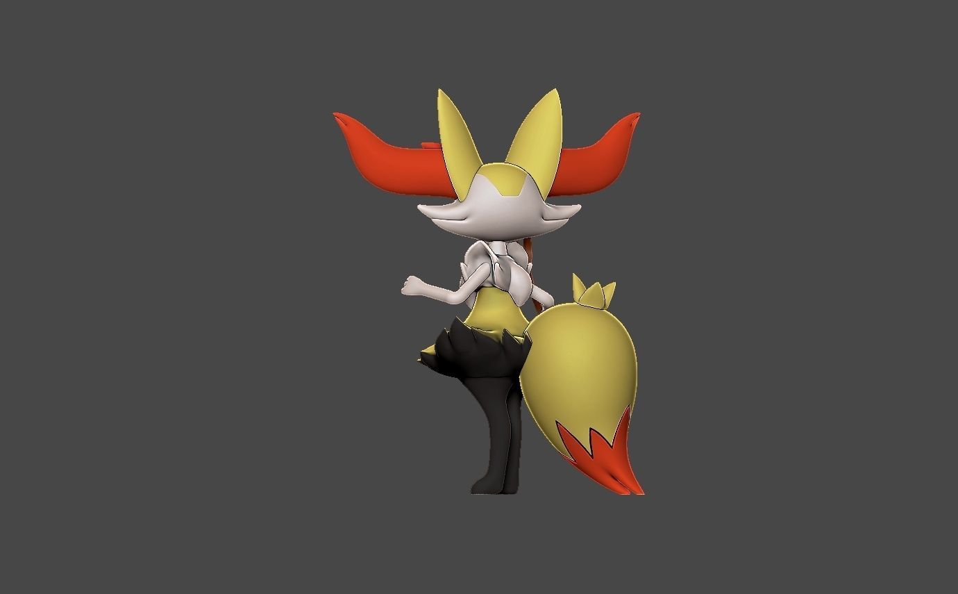 POKEMON FENNEKIN EVOLUTION PACK 3D print model_17