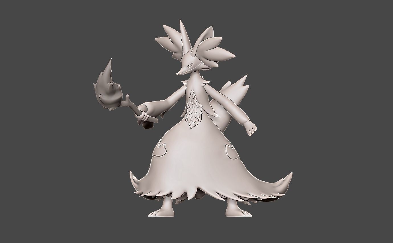 POKEMON FENNEKIN EVOLUTION PACK 3D print model_7
