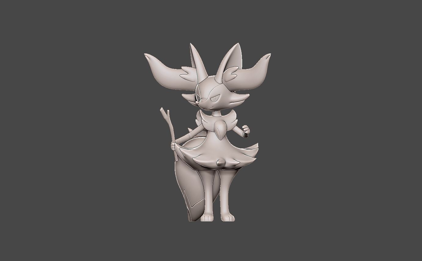 POKEMON FENNEKIN EVOLUTION PACK 3D print model_8