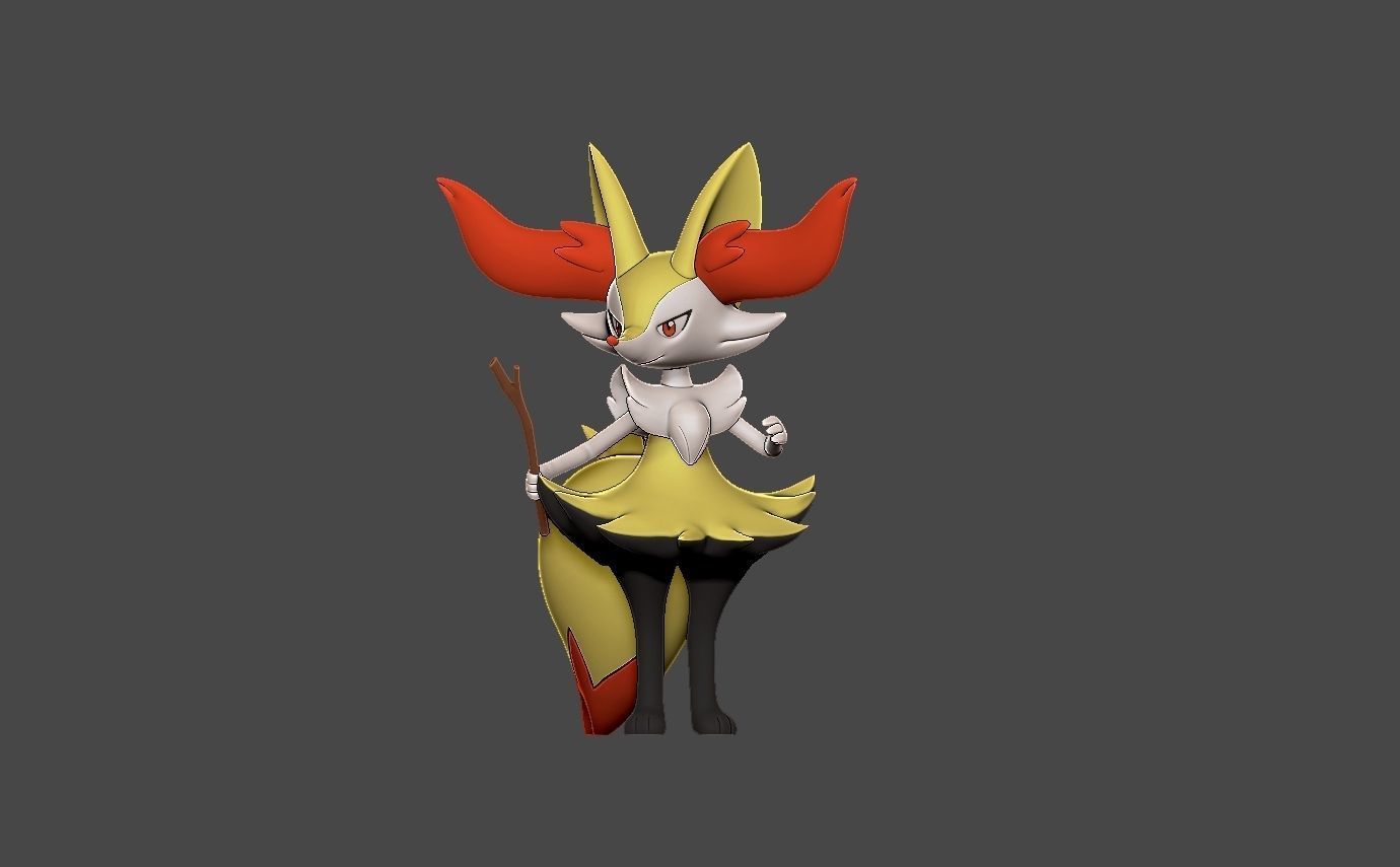 POKEMON FENNEKIN EVOLUTION PACK 3D print model_5