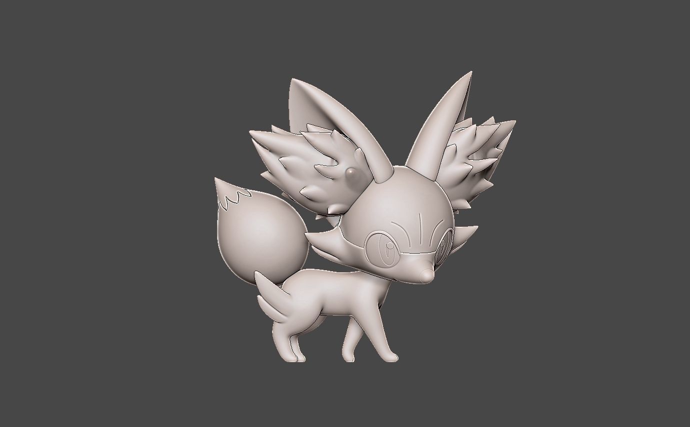 POKEMON FENNEKIN EVOLUTION PACK 3D print model_15