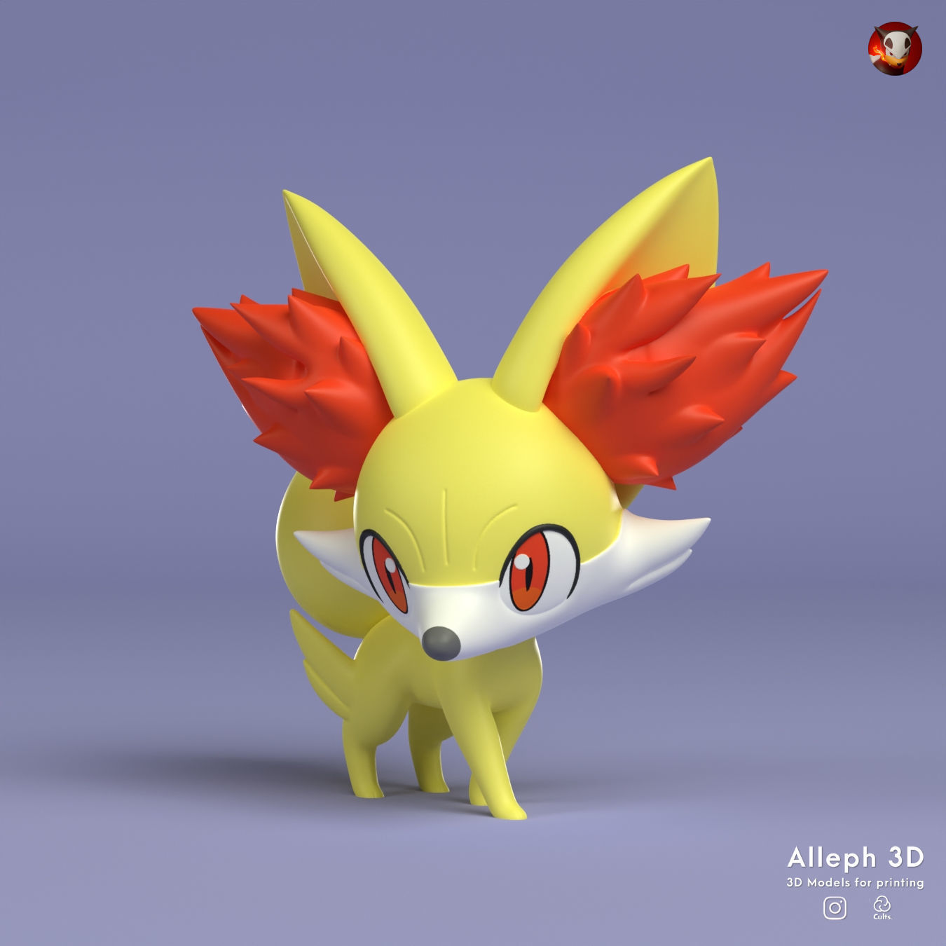 POKEMON FENNEKIN EVOLUTION PACK 3D print model_1