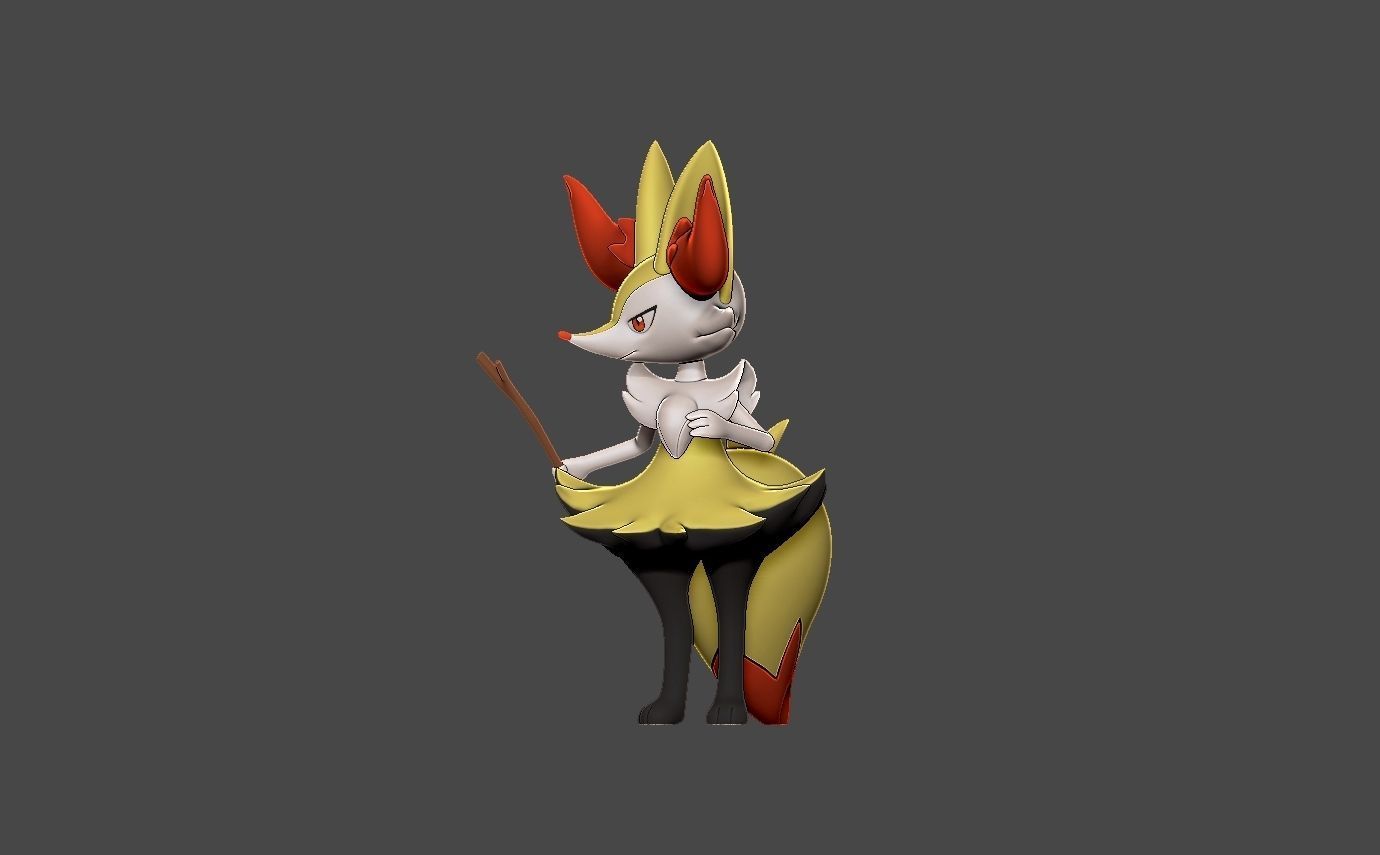 POKEMON FENNEKIN EVOLUTION PACK 3D print model_11