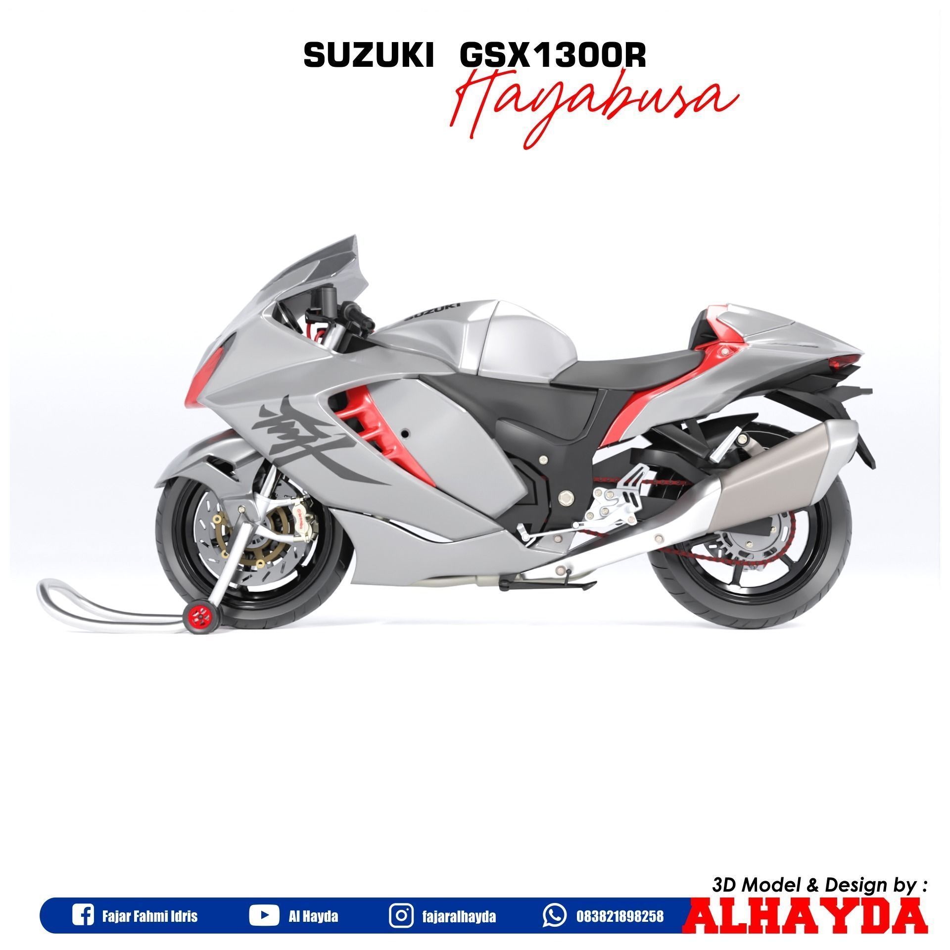 Suzuki Hayabusa  3D model_4
