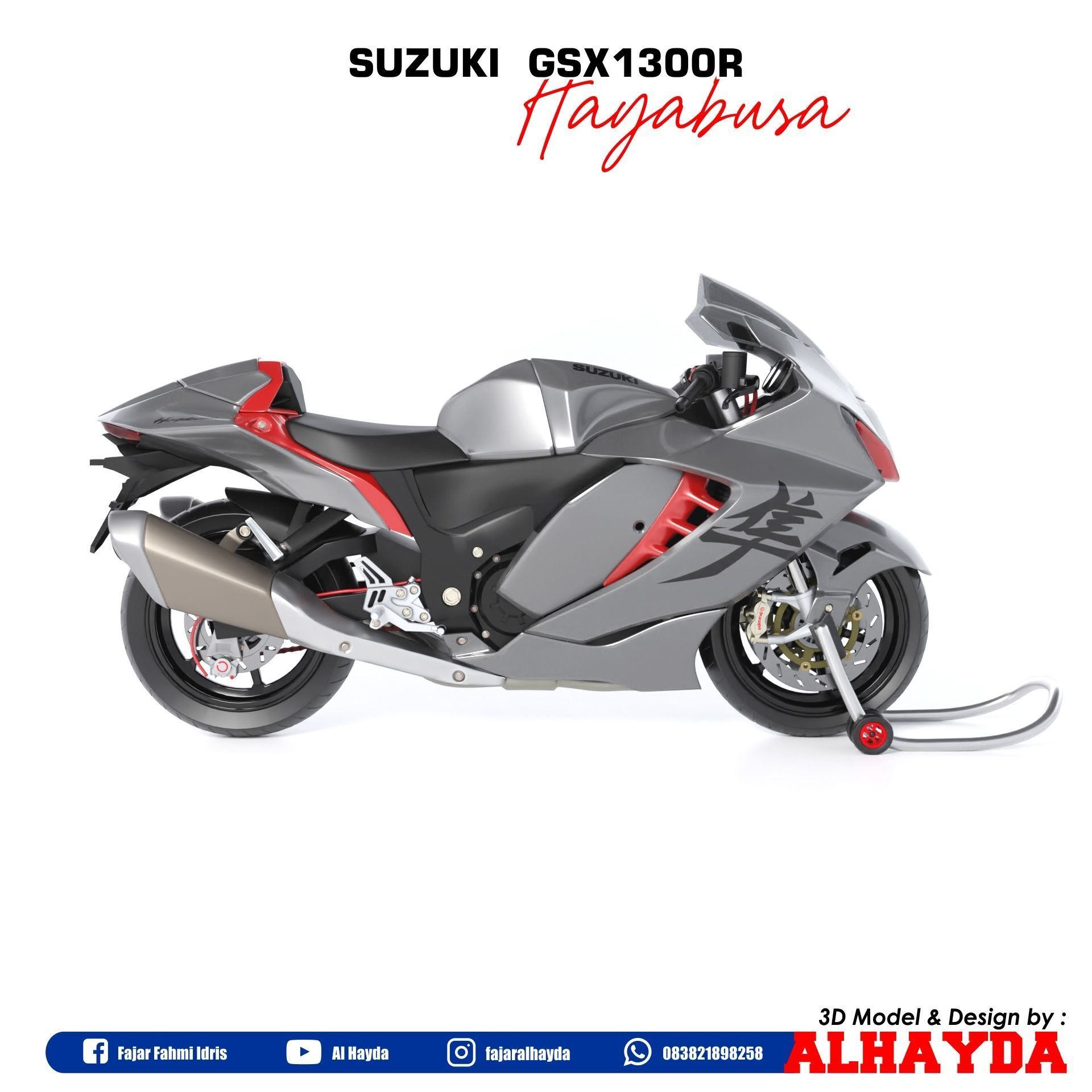 Suzuki Hayabusa  3D model_3