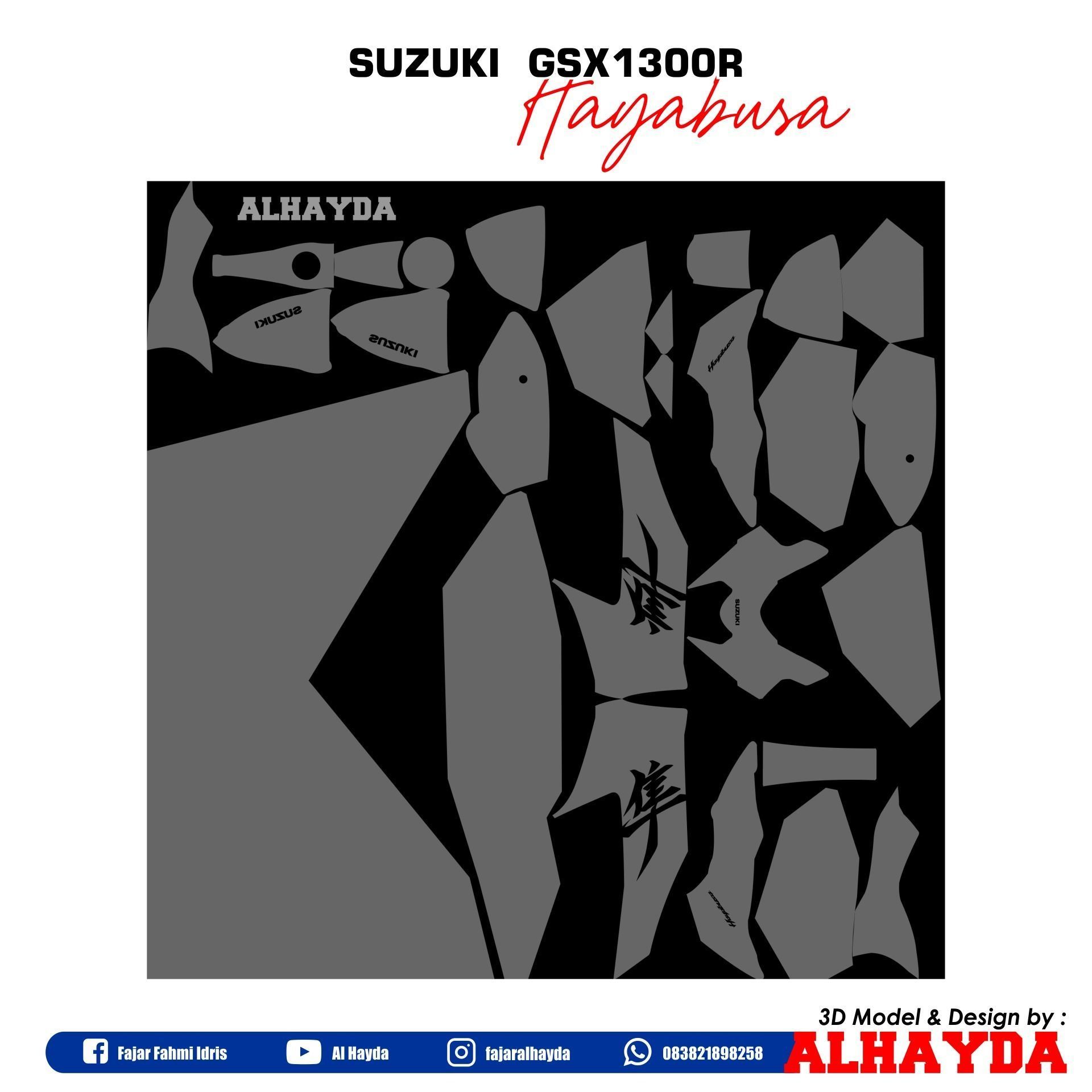 Suzuki Hayabusa  3D model_1