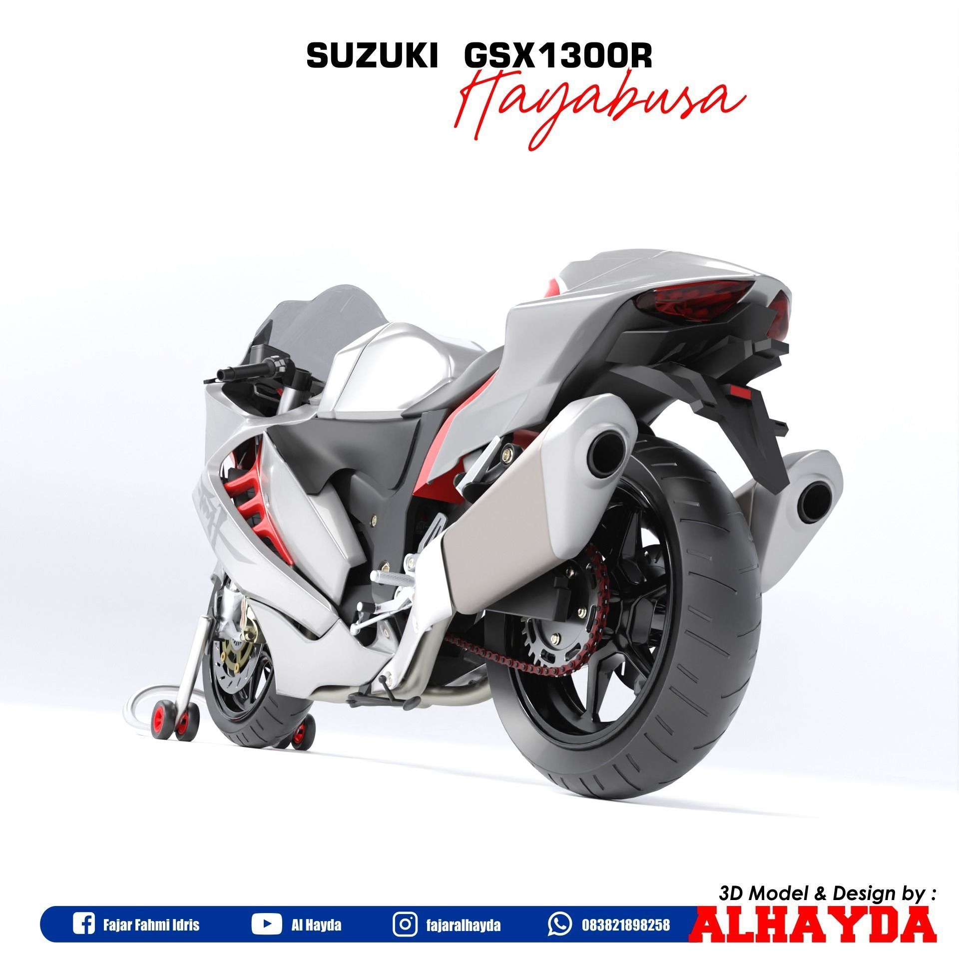 Suzuki Hayabusa  3D model_5