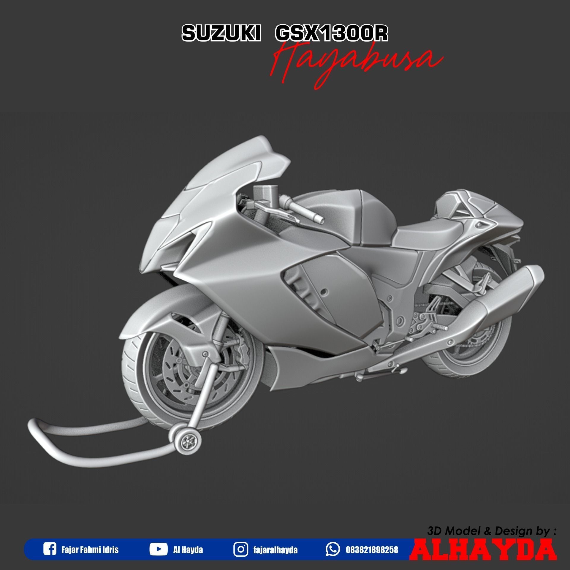 Suzuki Hayabusa  3D model_9