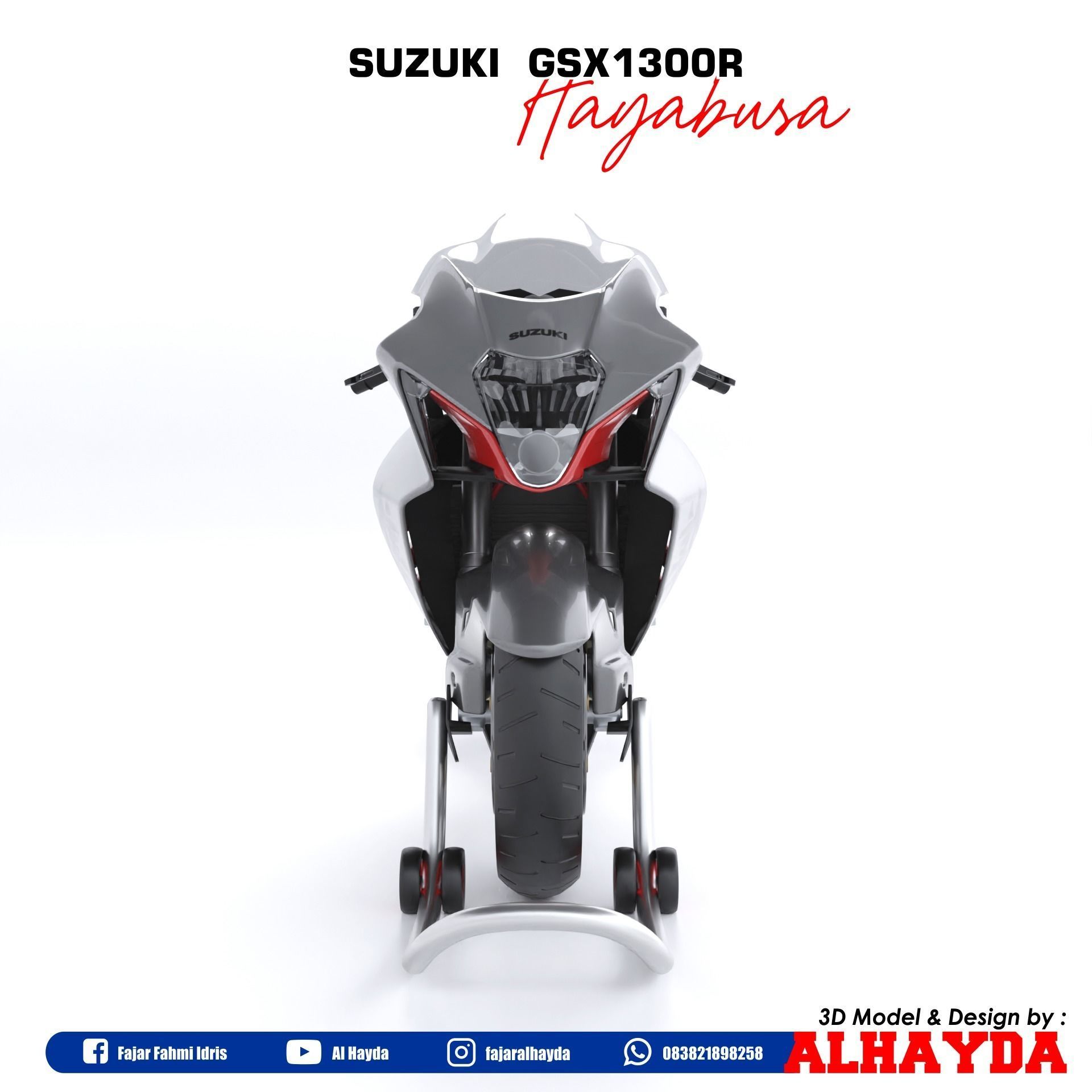 Suzuki Hayabusa  3D model_7