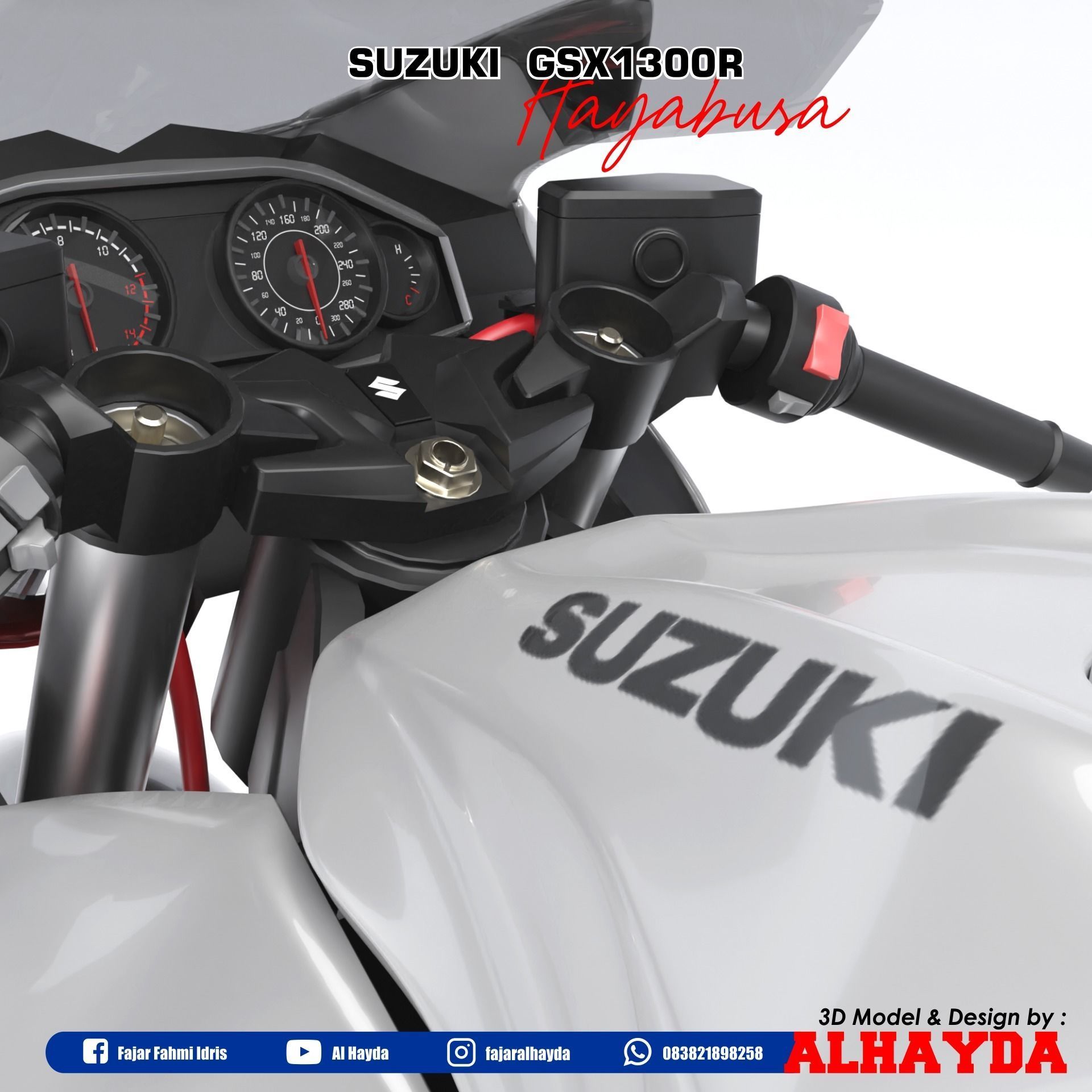 Suzuki Hayabusa  3D model_8
