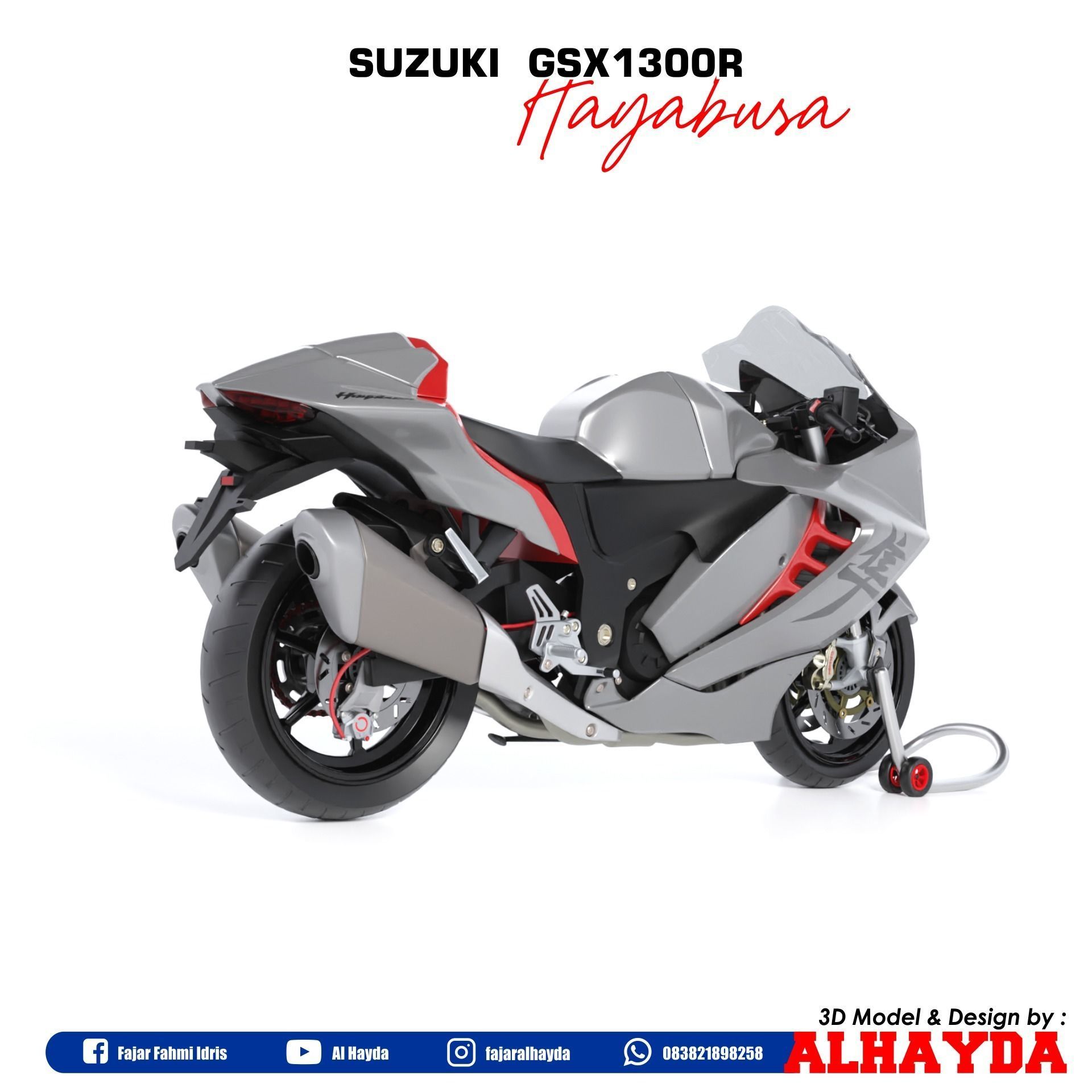 Suzuki Hayabusa  3D model_6