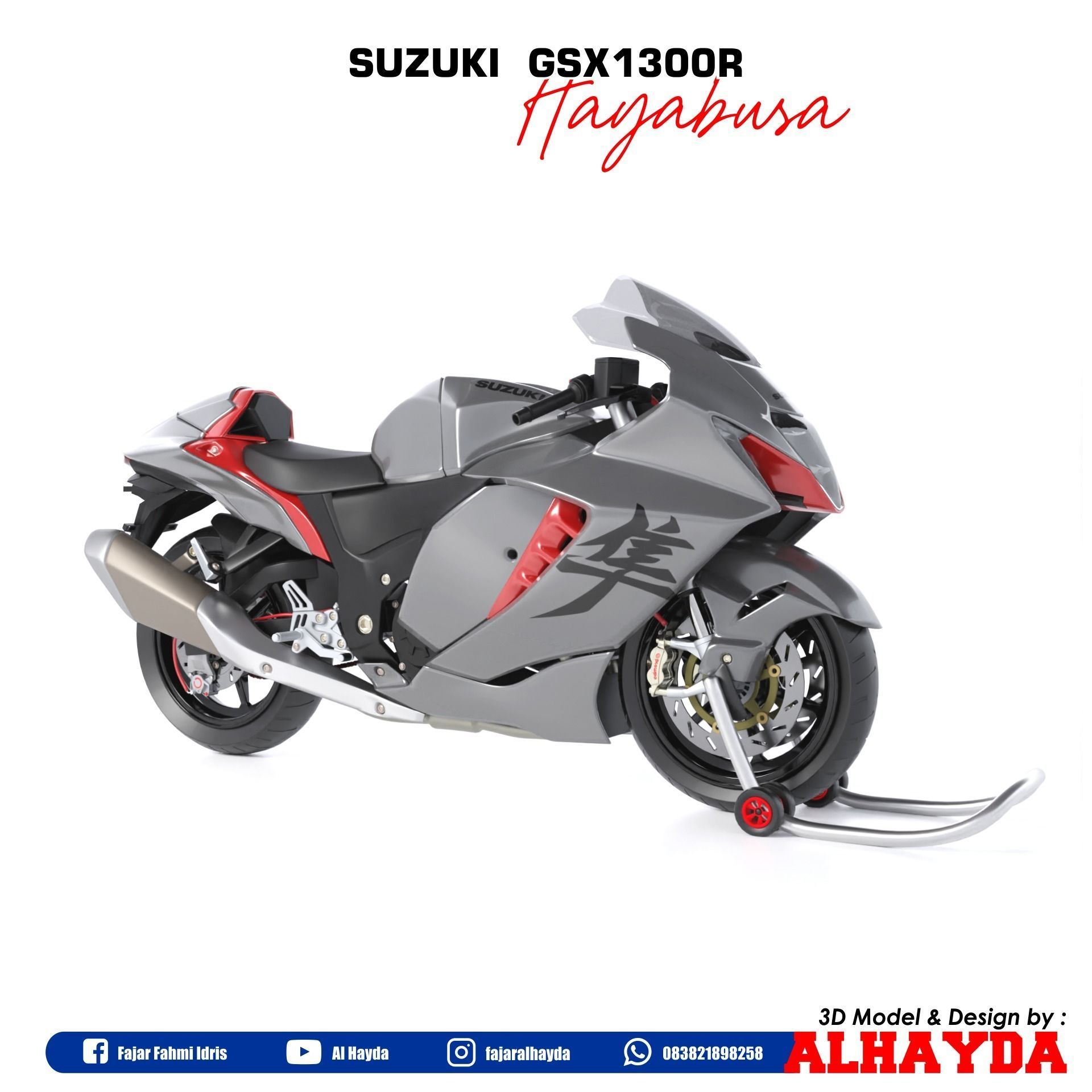 Suzuki Hayabusa  3D model_2
