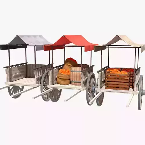 Old Cart with Food