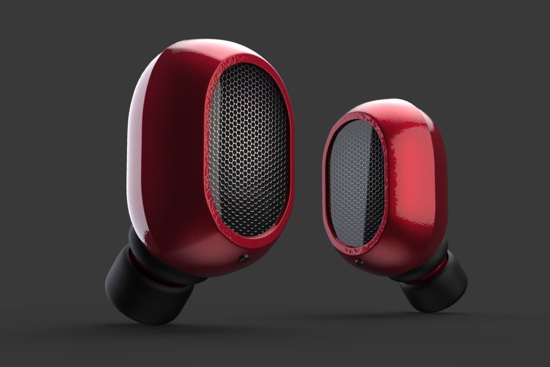 Earbuds 3d model Low-poly 3D model_1