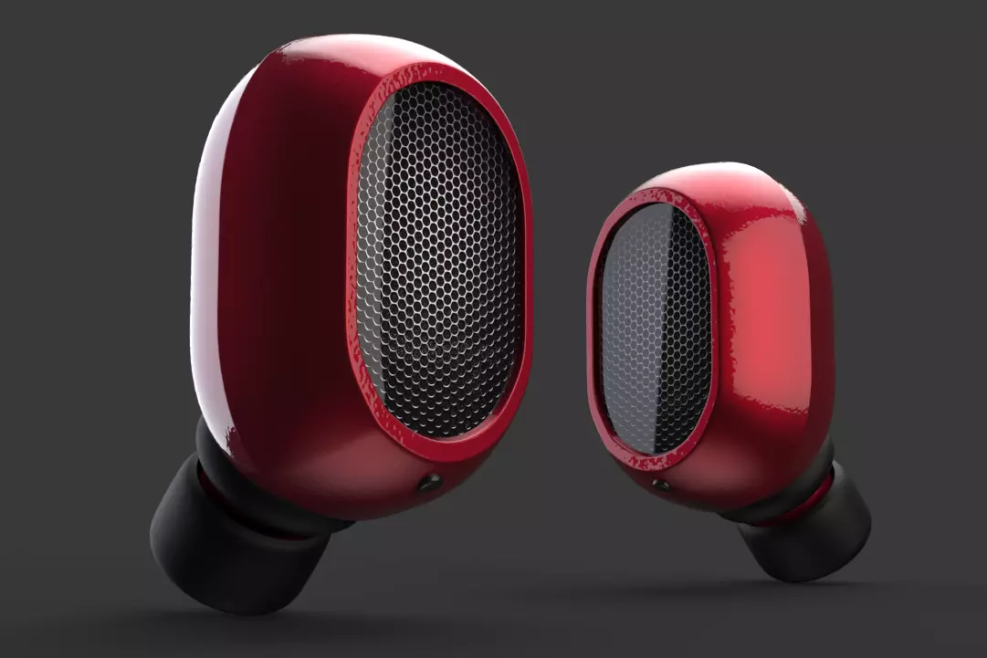 Earbuds 3d model Low-poly 3D model_0