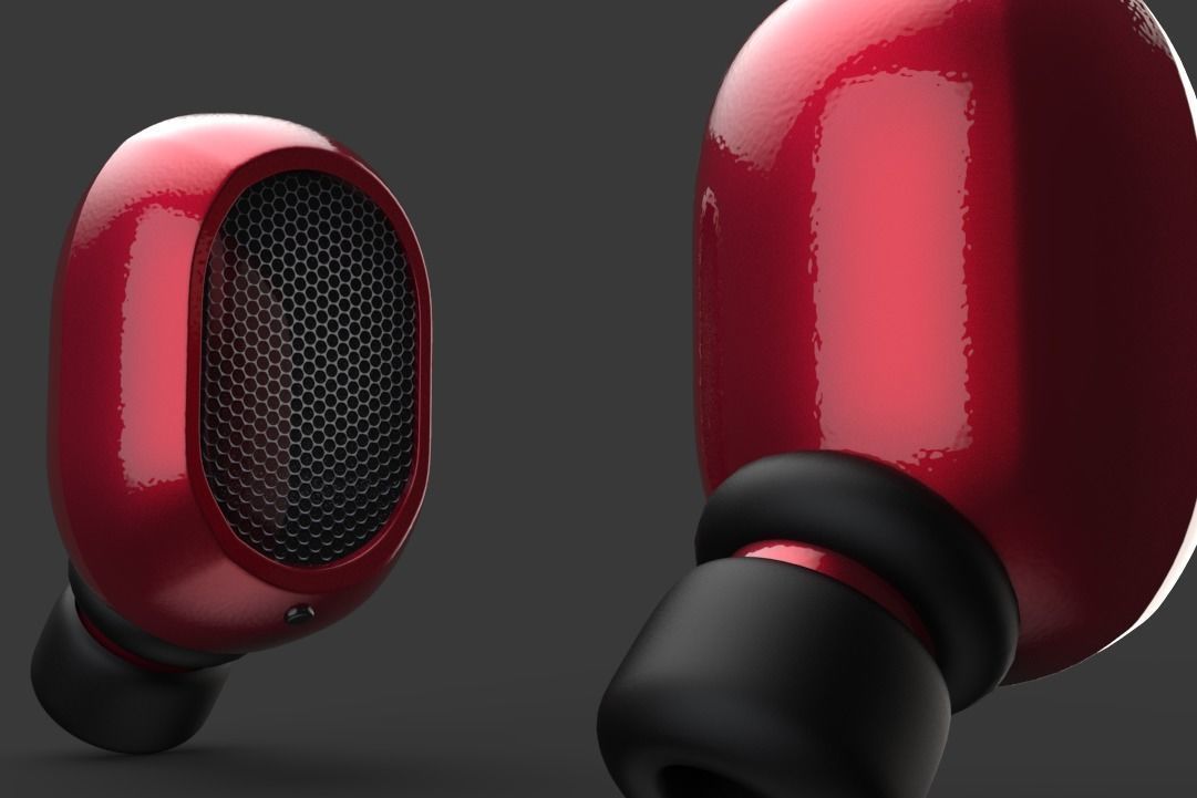 Earbuds 3d model Low-poly 3D model_4