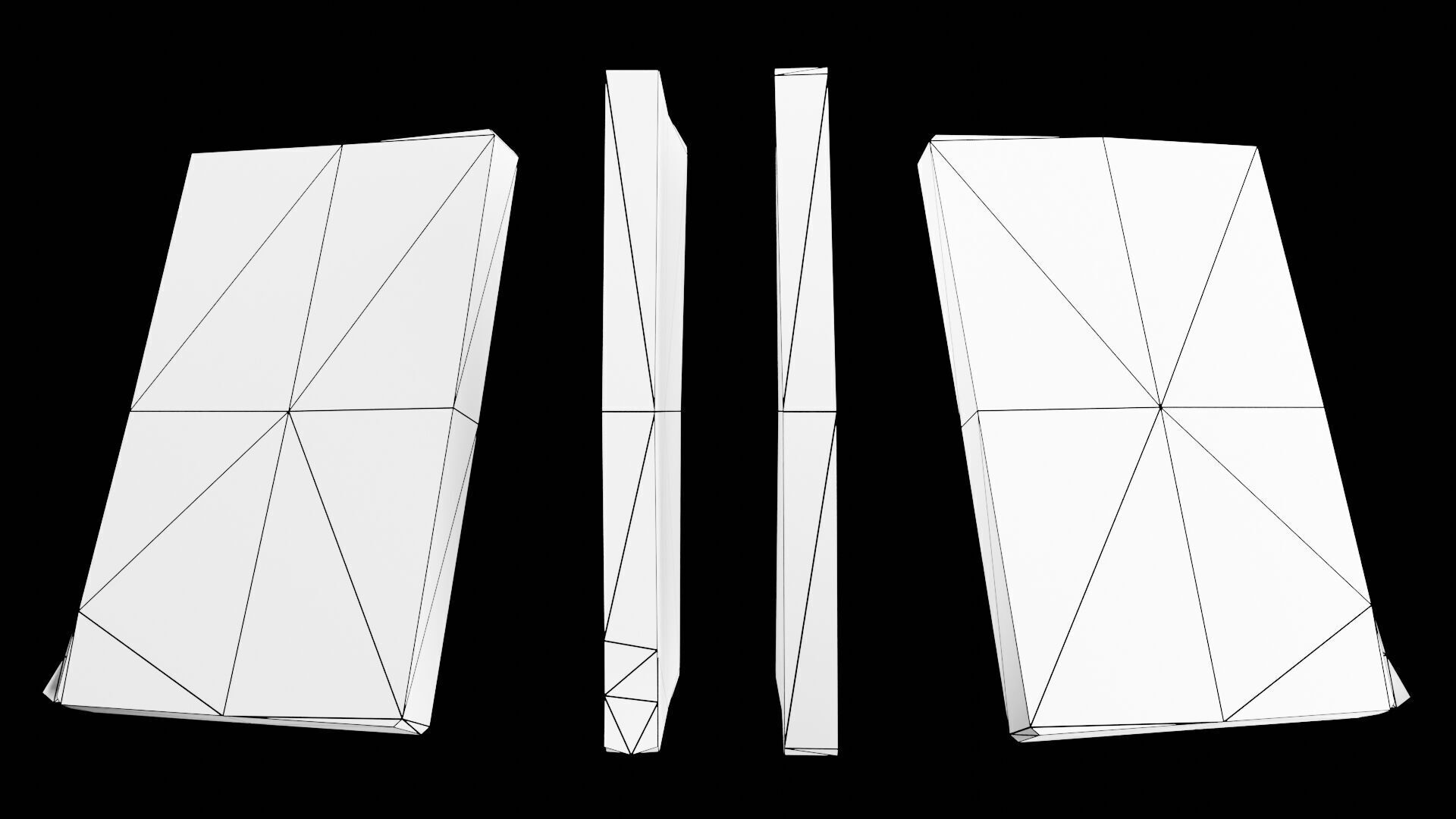 Book Set Low-poly 3D model_35