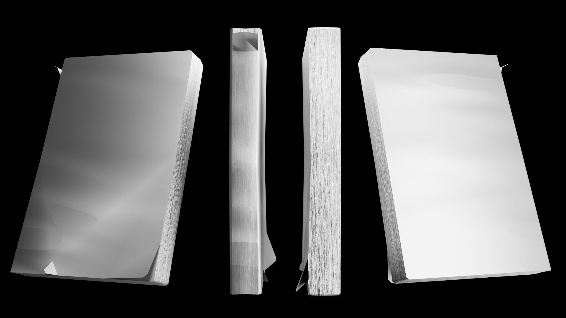 Book Set Low-poly 3D model_77