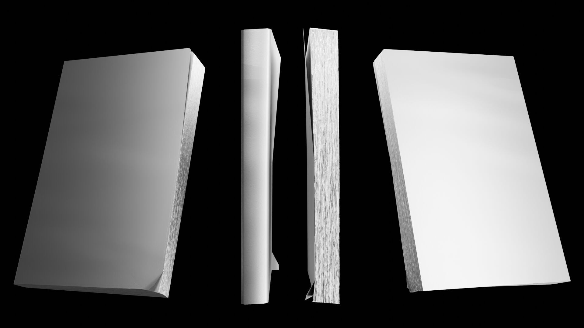 Book Set Low-poly 3D model_82