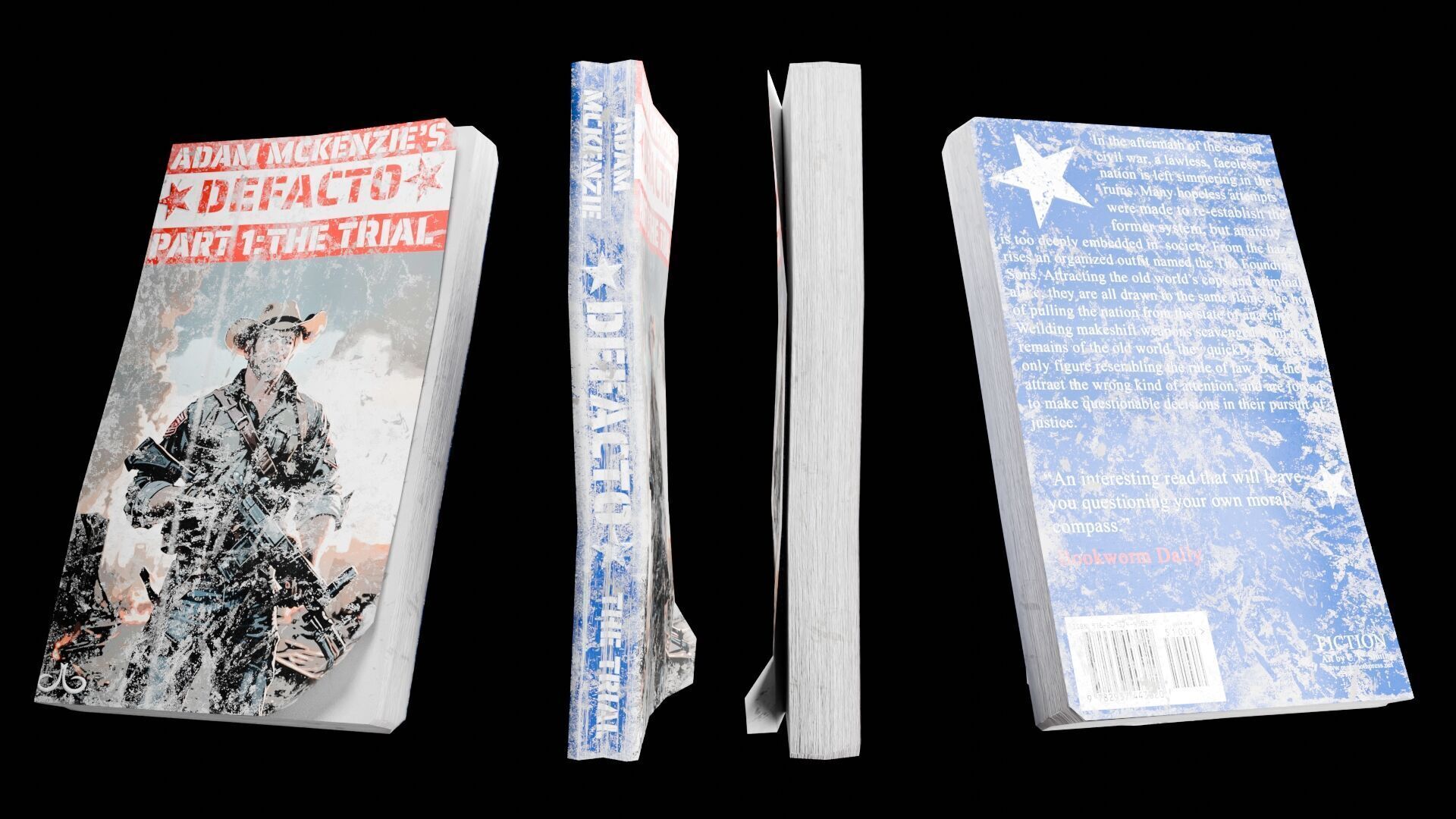 Book Set Low-poly 3D model_44