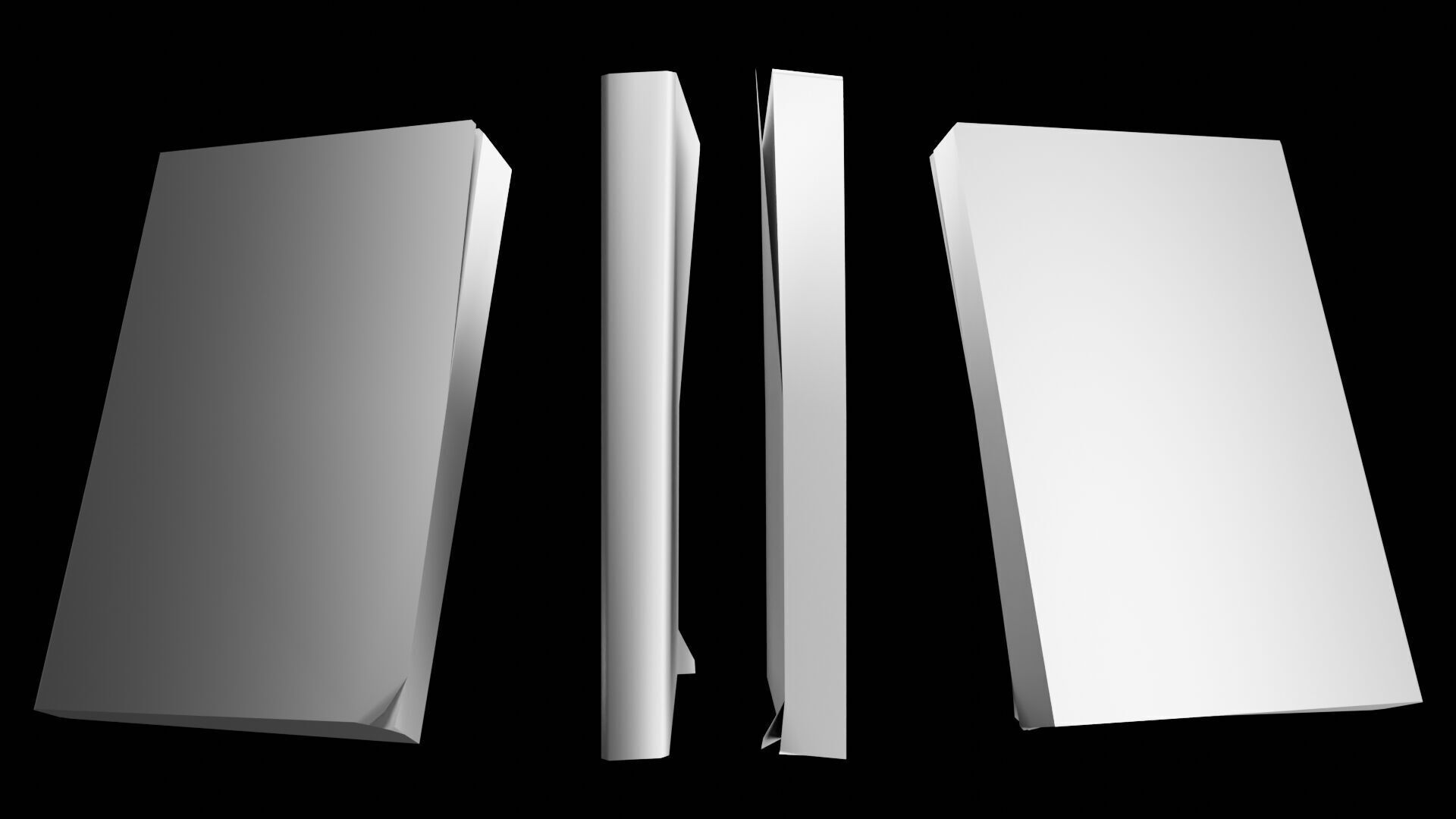 Book Set Low-poly 3D model_81