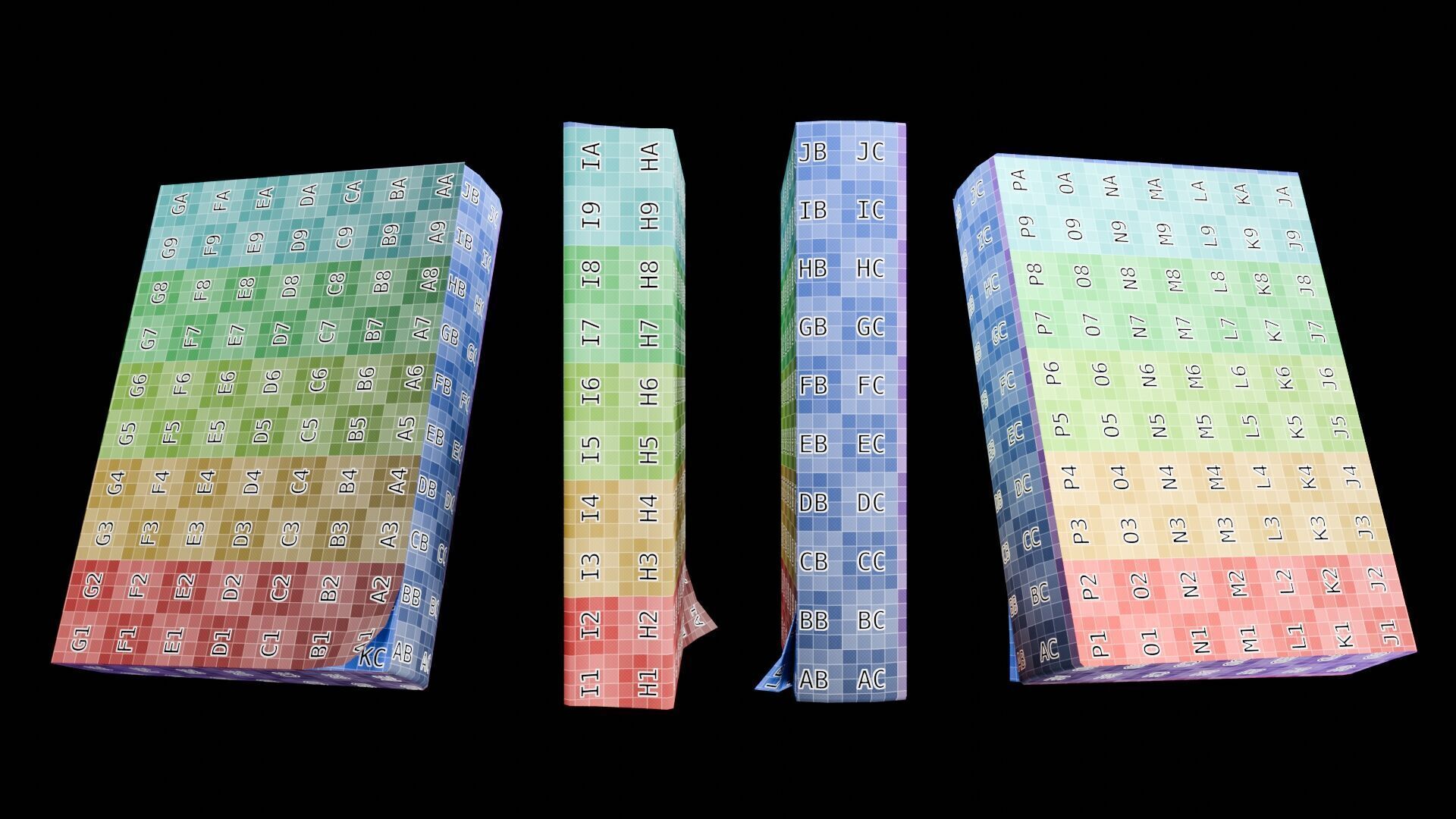 Book Set Low-poly 3D model_68