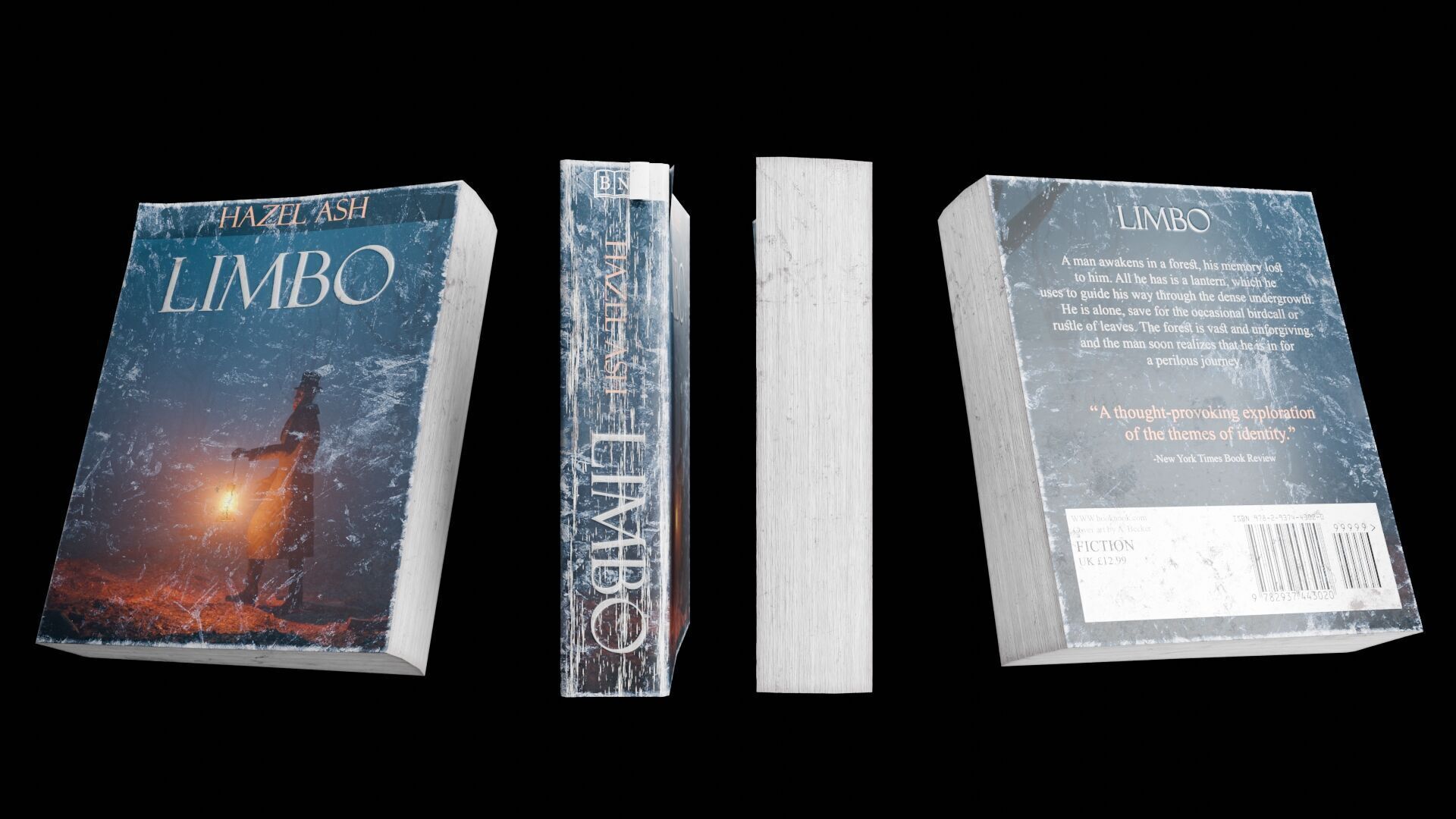 Book Set Low-poly 3D model_59