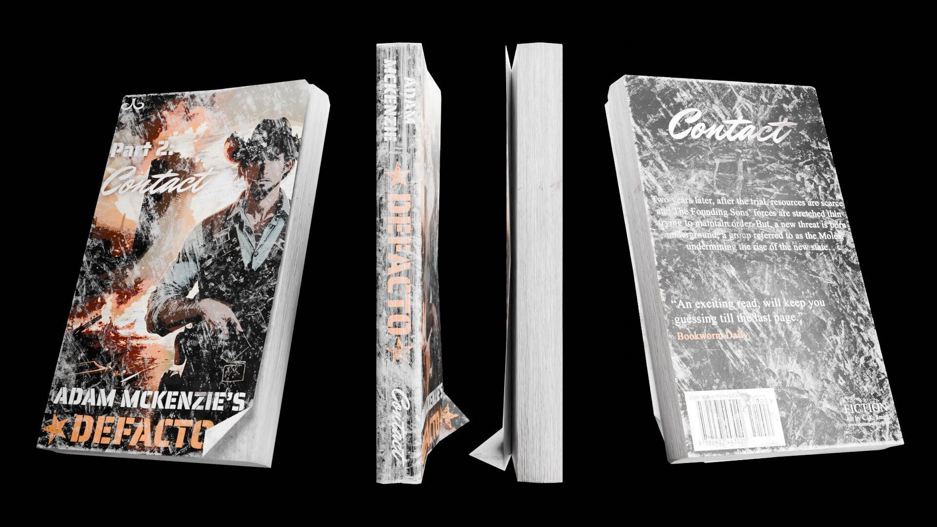 Book Set Low-poly 3D model_39