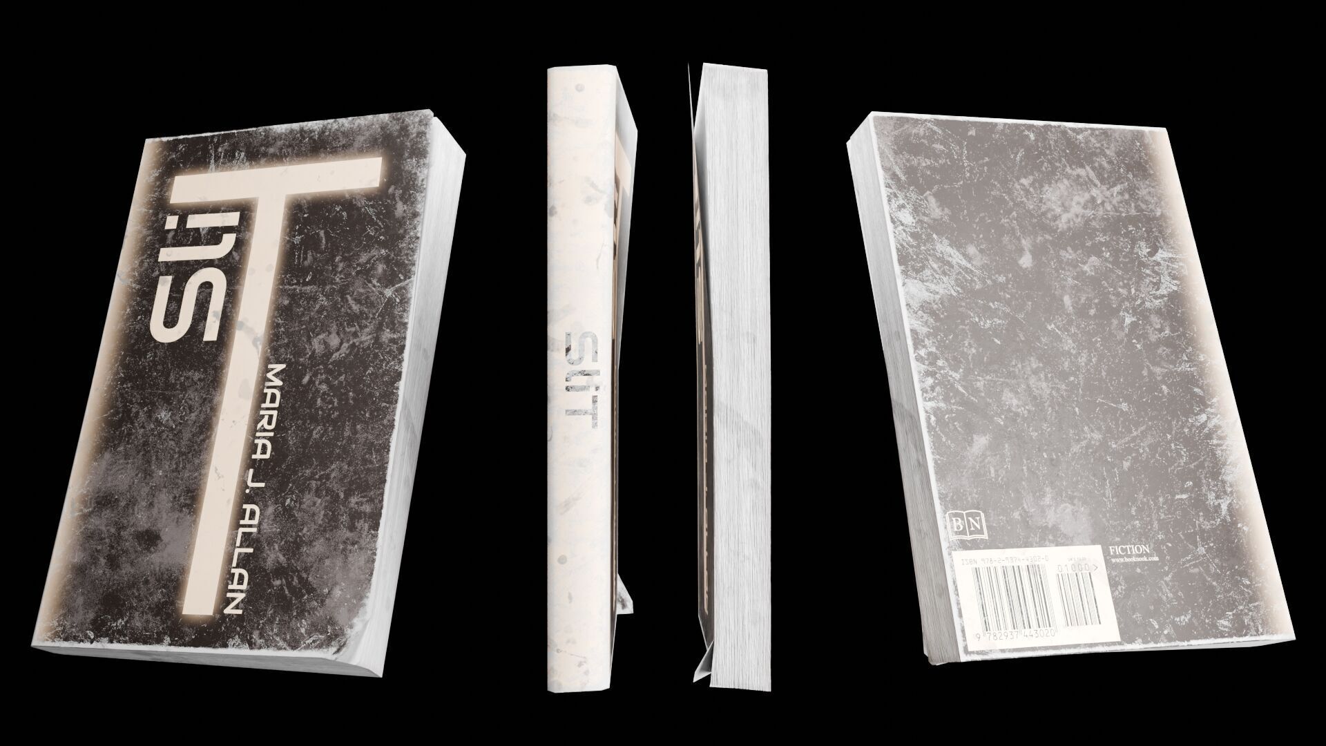 Book Set Low-poly 3D model_79