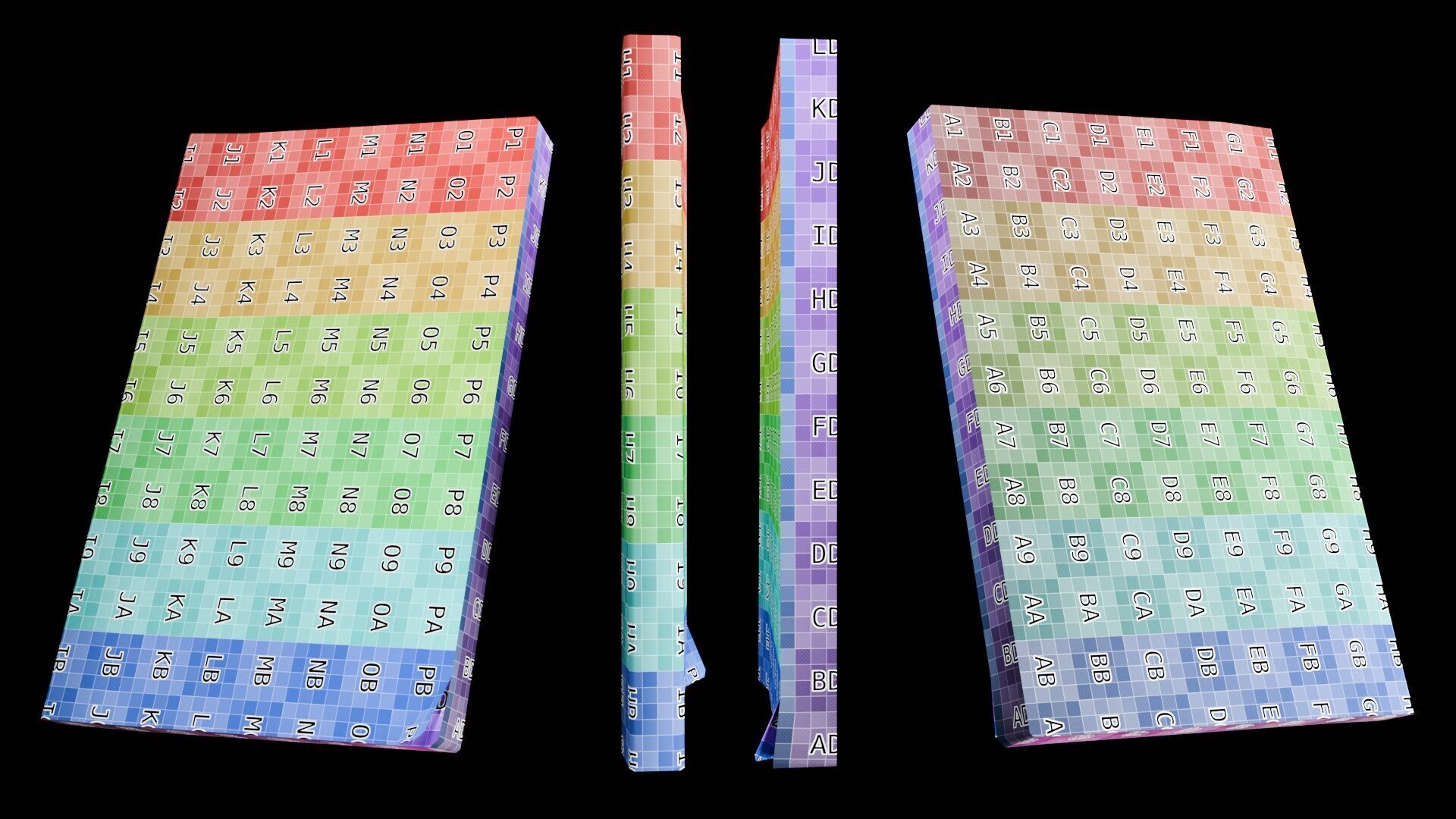 Book Set Low-poly 3D model_123