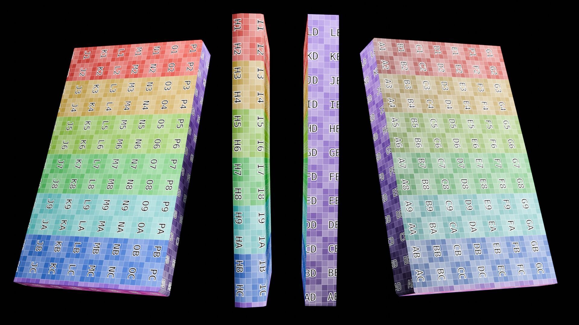 Book Set Low-poly 3D model_118