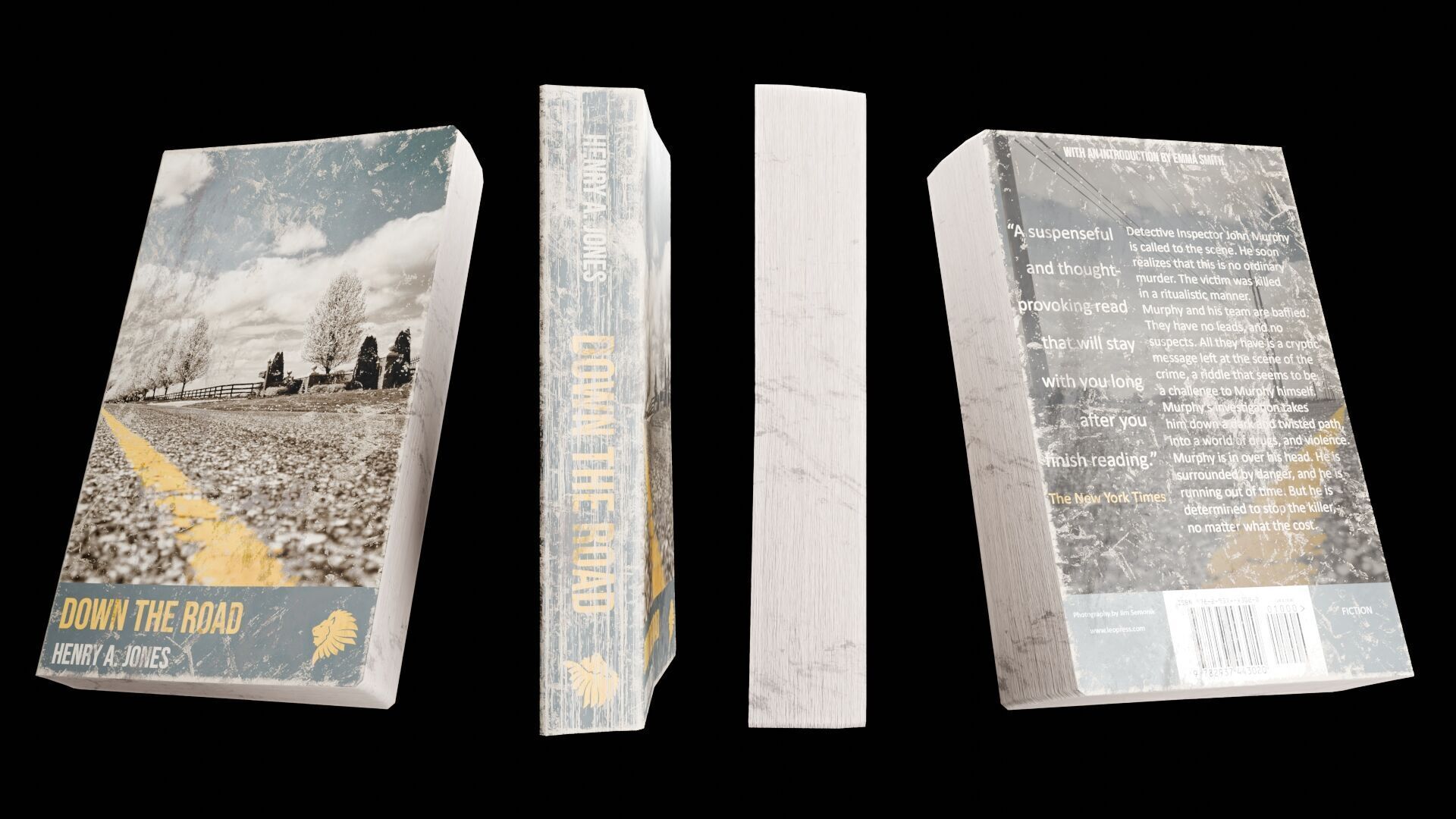 Book Set Low-poly 3D model_54