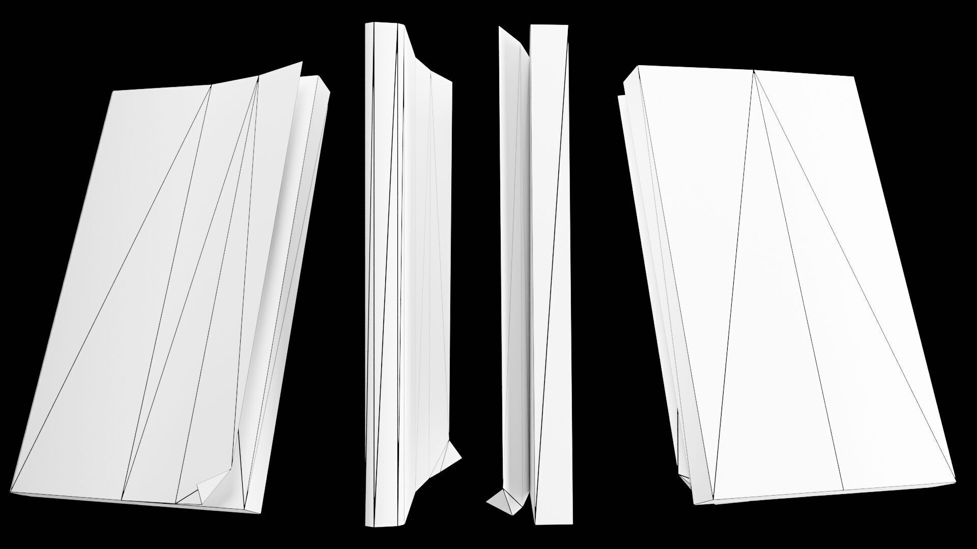 Book Set Low-poly 3D model_110