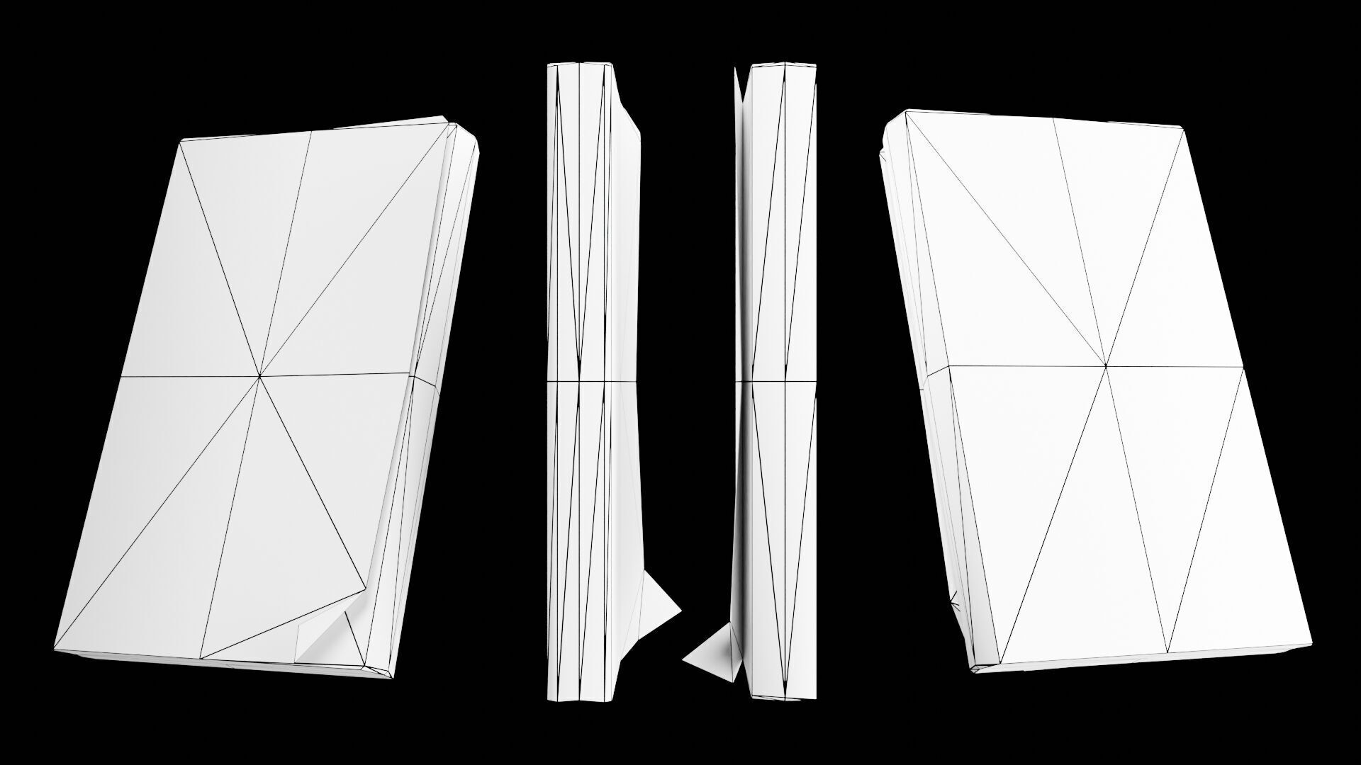 Book Set Low-poly 3D model_40