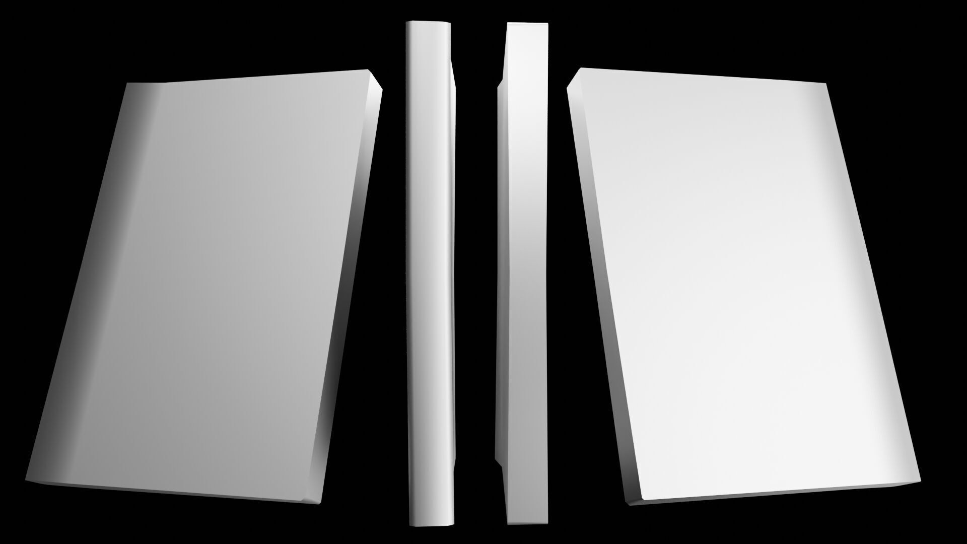 Book Set Low-poly 3D model_96