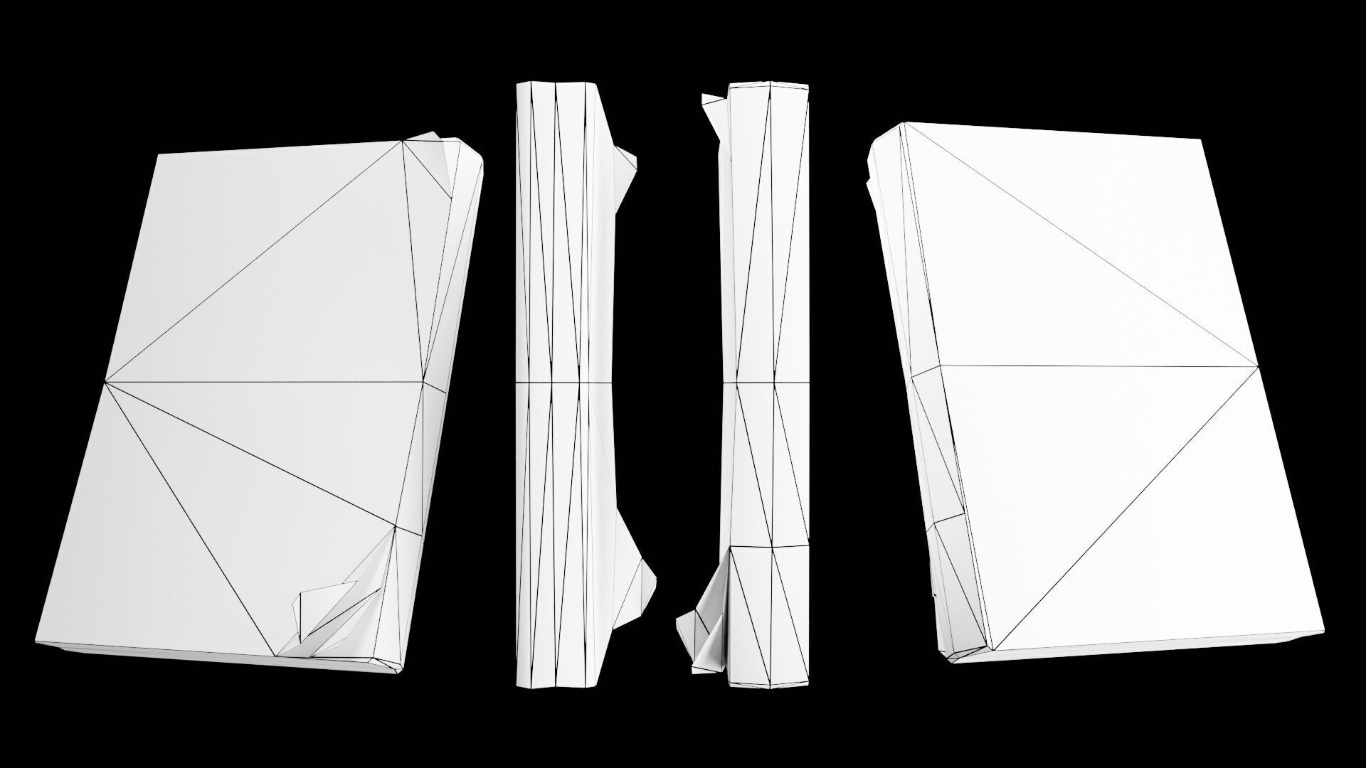 Book Set Low-poly 3D model_125