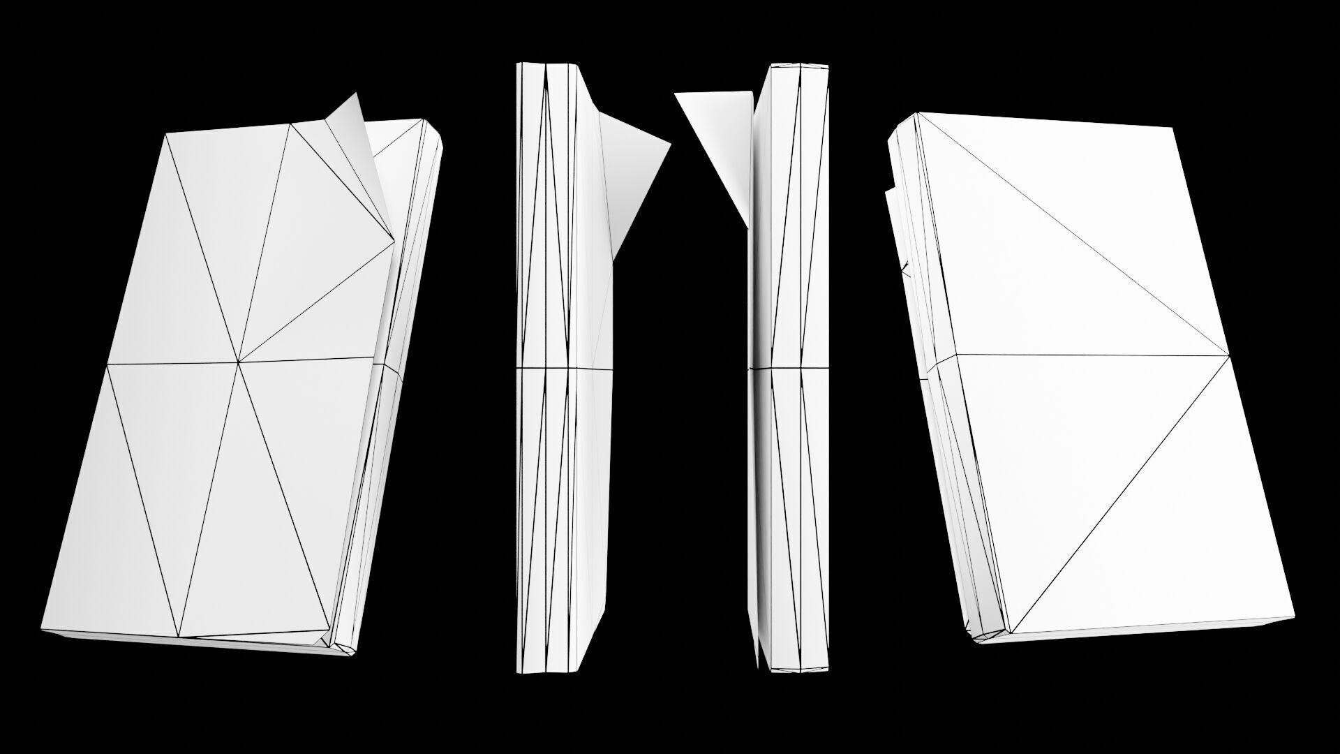 Book Set Low-poly 3D model_85