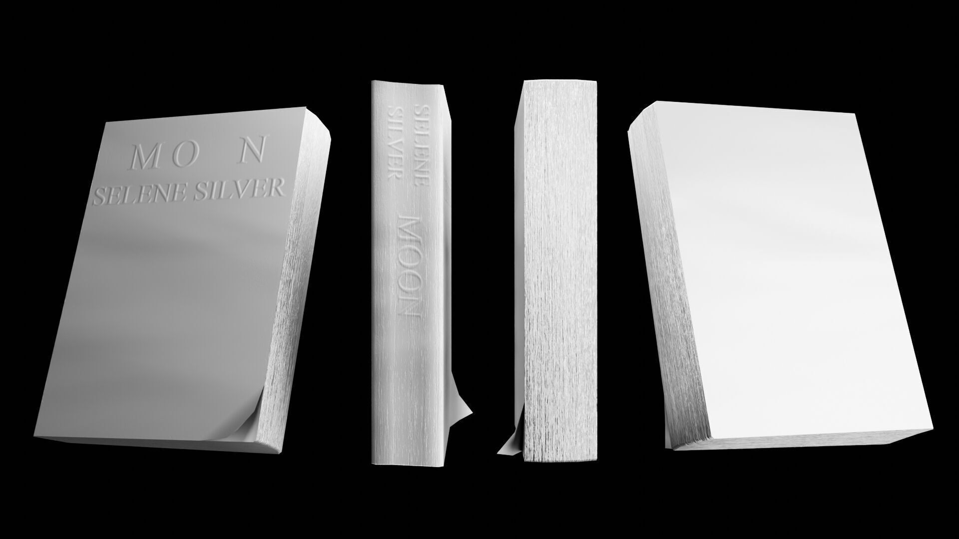 Book Set Low-poly 3D model_67