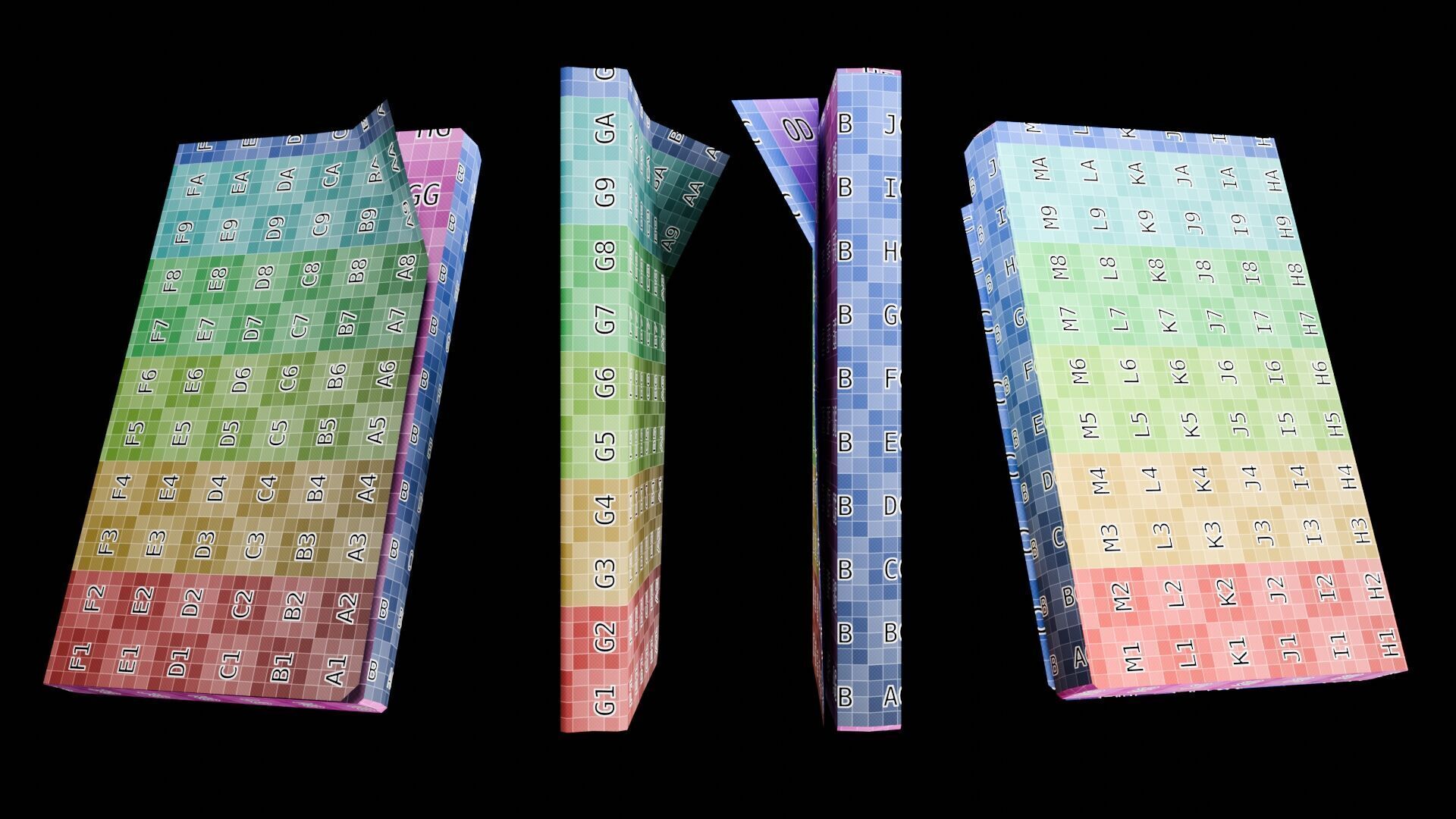 Book Set Low-poly 3D model_88