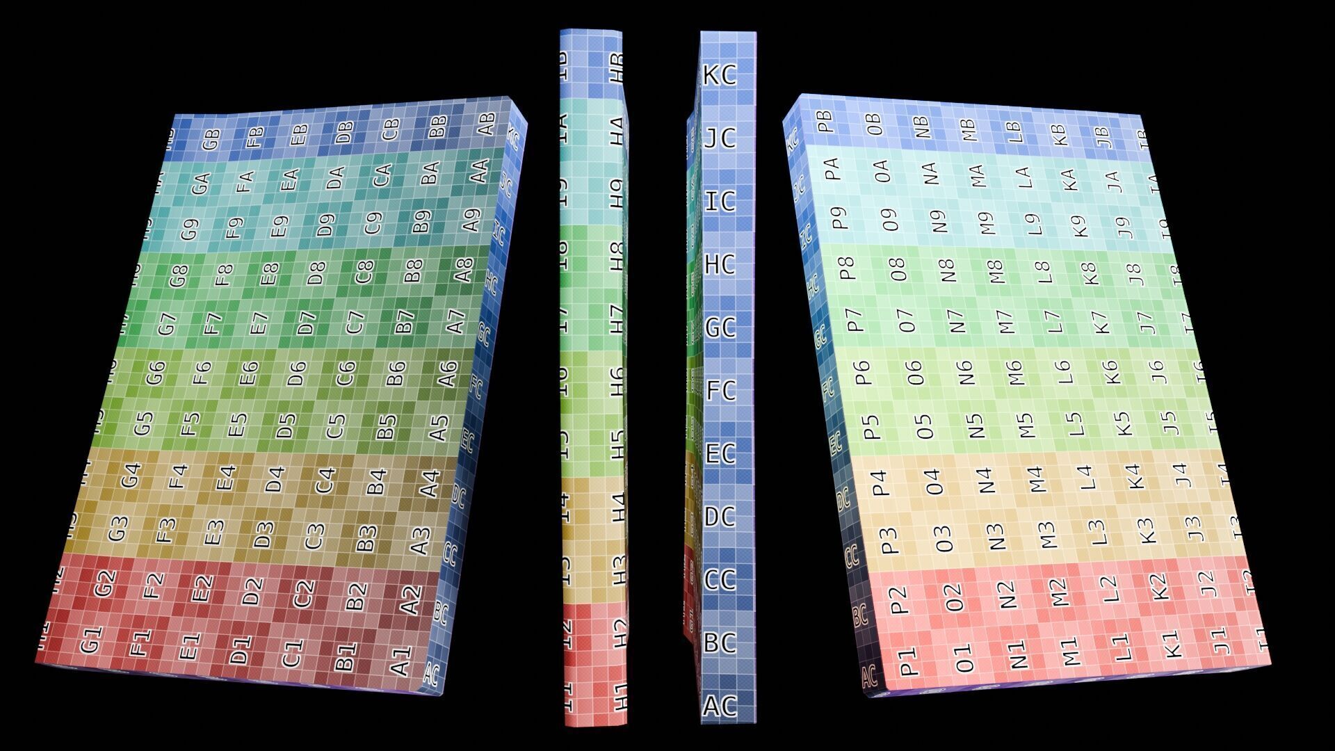 Book Set Low-poly 3D model_98