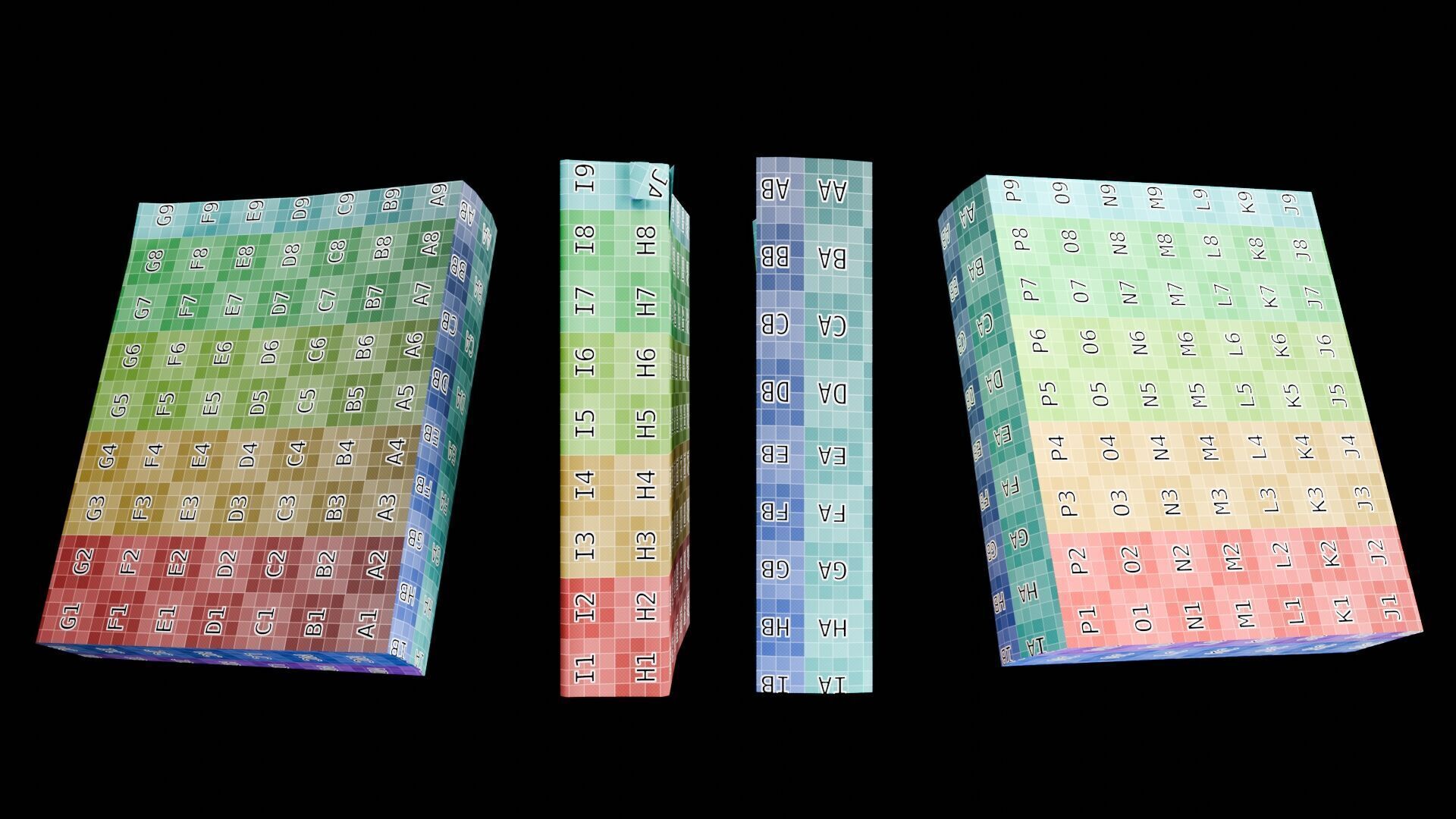 Book Set Low-poly 3D model_63