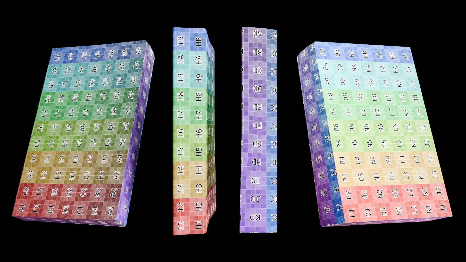 Book Set Low-poly 3D model_58