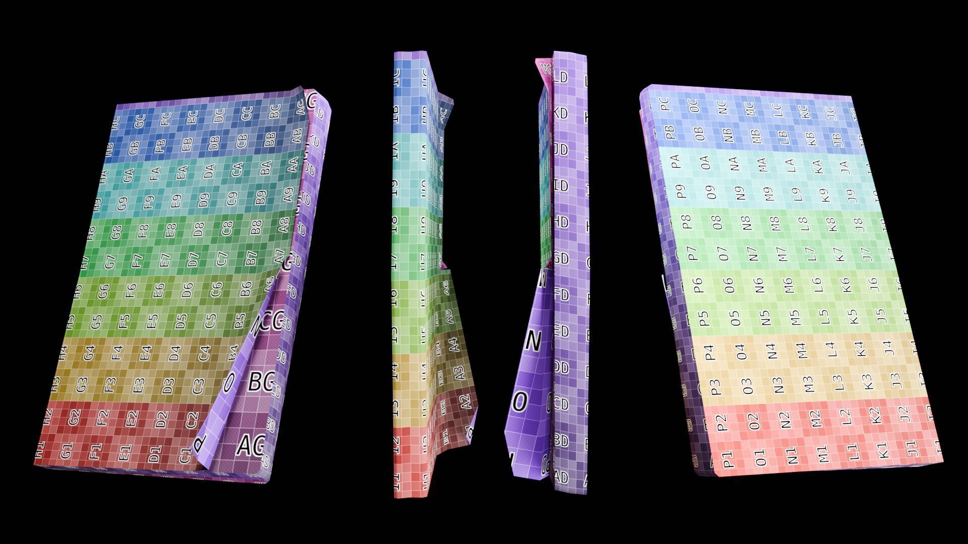 Book Set Low-poly 3D model_53