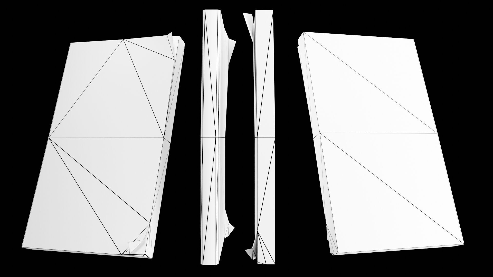 Book Set Low-poly 3D model_130