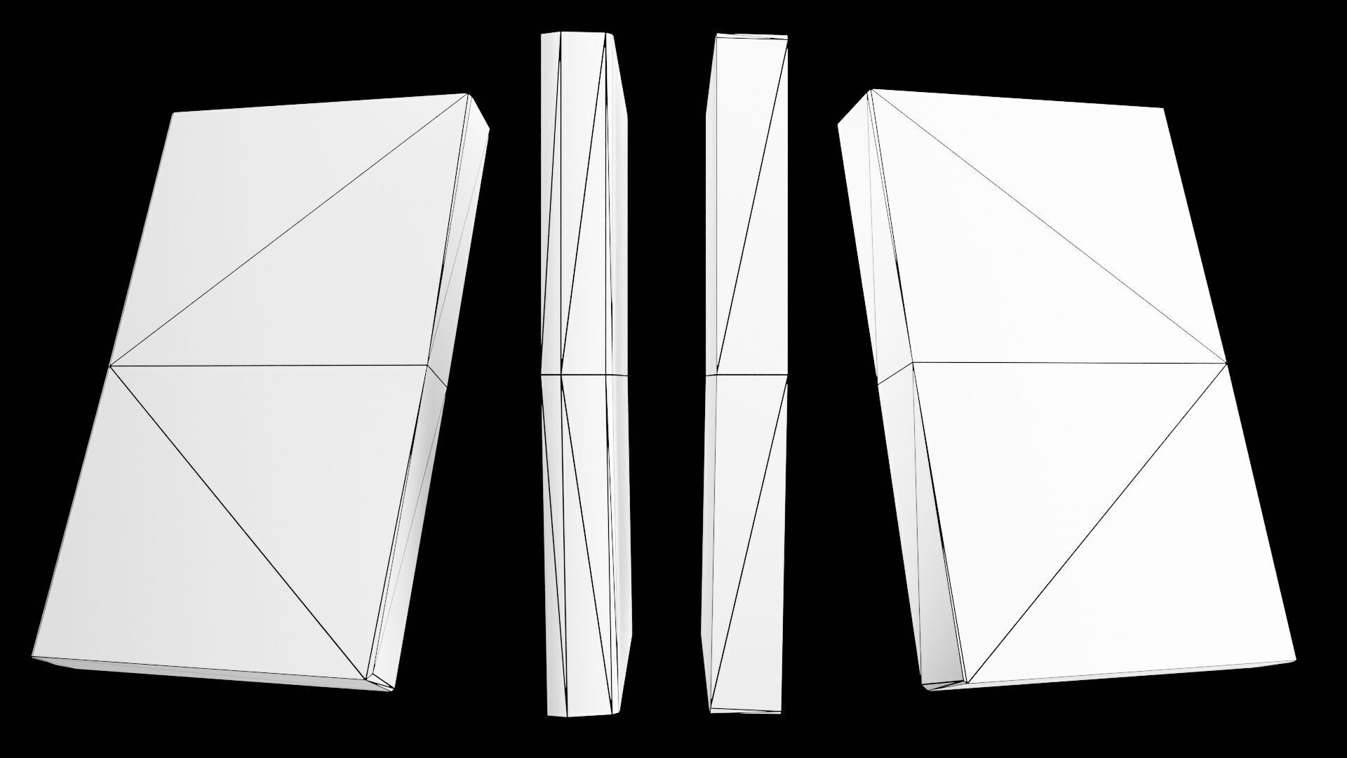 Book Set Low-poly 3D model_115