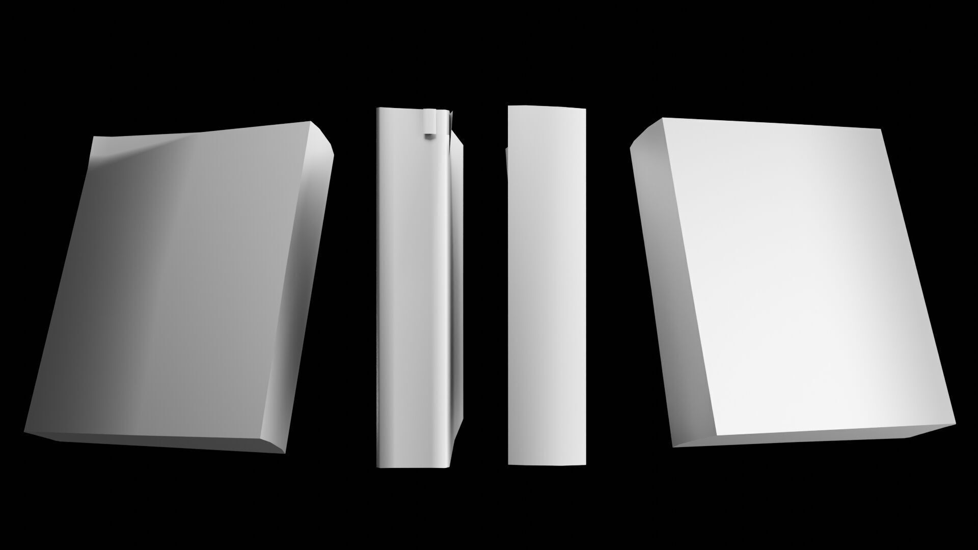 Book Set Low-poly 3D model_61