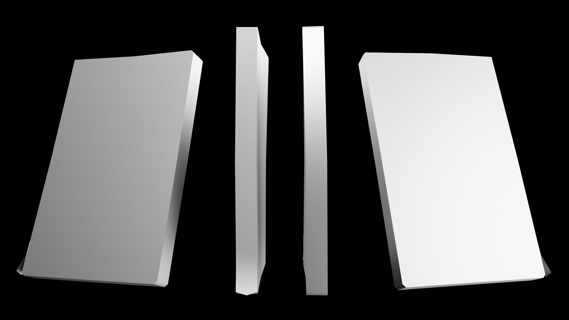 Book Set Low-poly 3D model_36