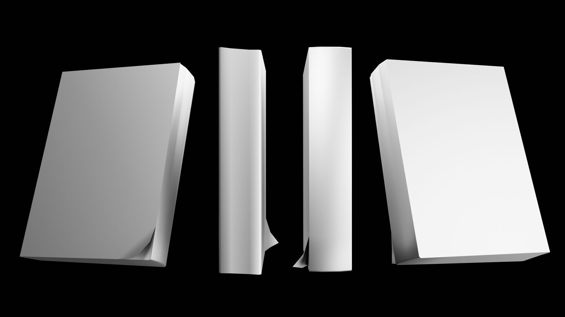 Book Set Low-poly 3D model_66