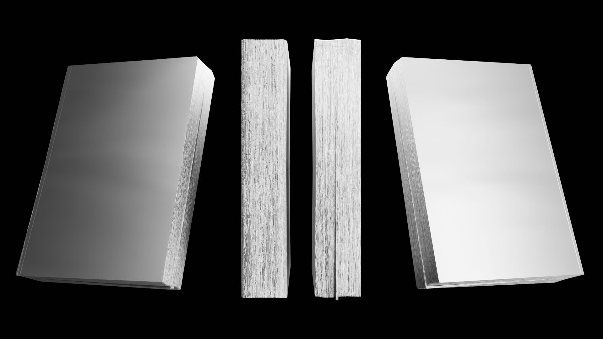 Book Set Low-poly 3D model_22