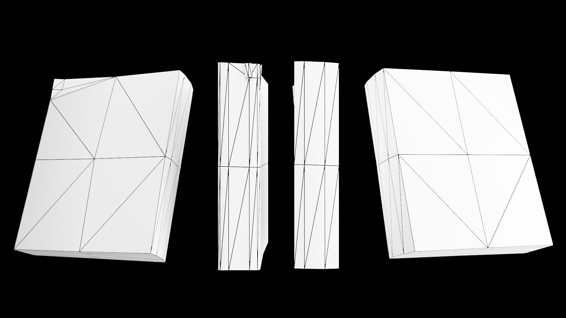 Book Set Low-poly 3D model_60